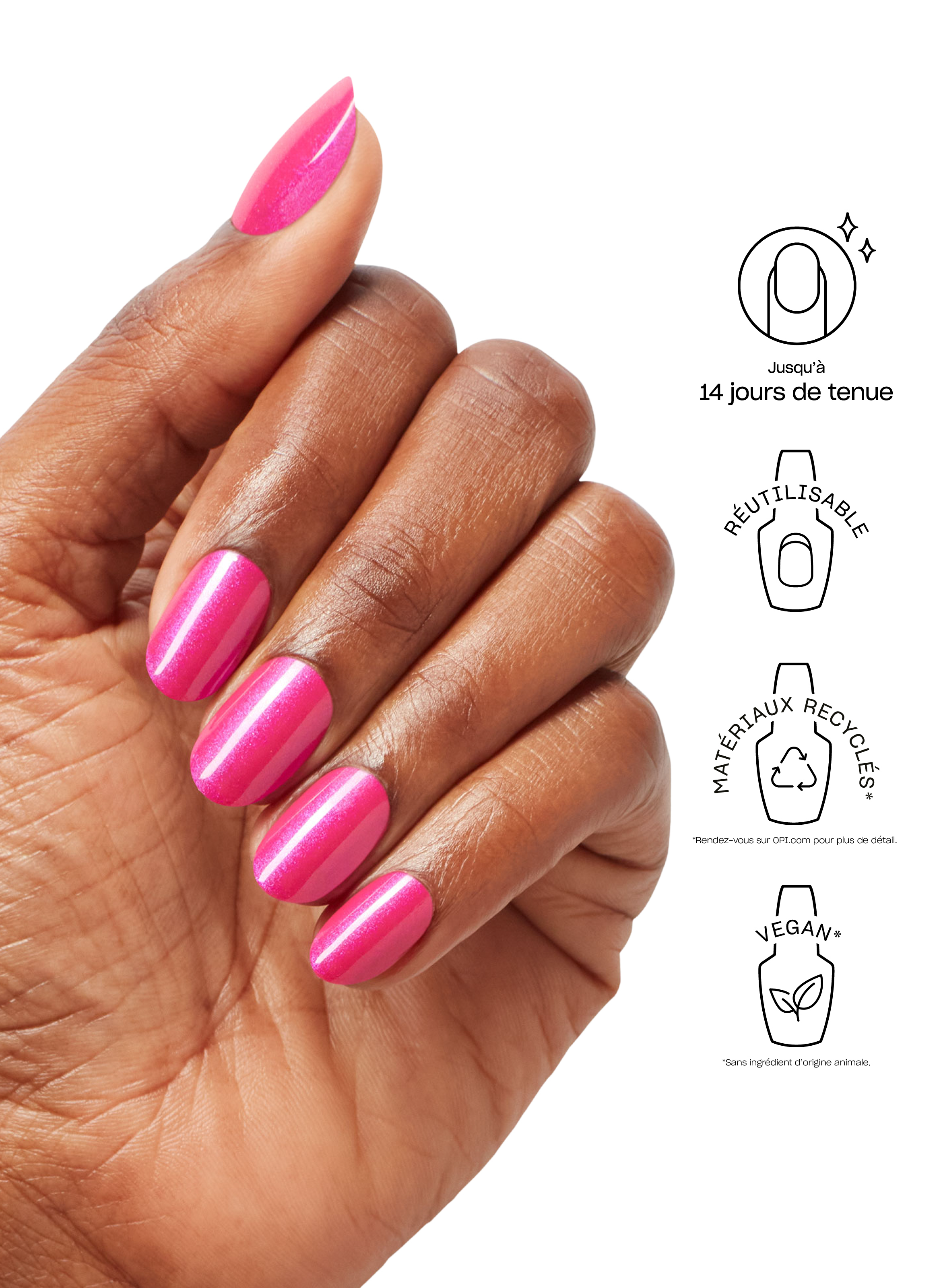 Lollypoppin' Bubblegum - xPRESS/ON OPI Rose moyen