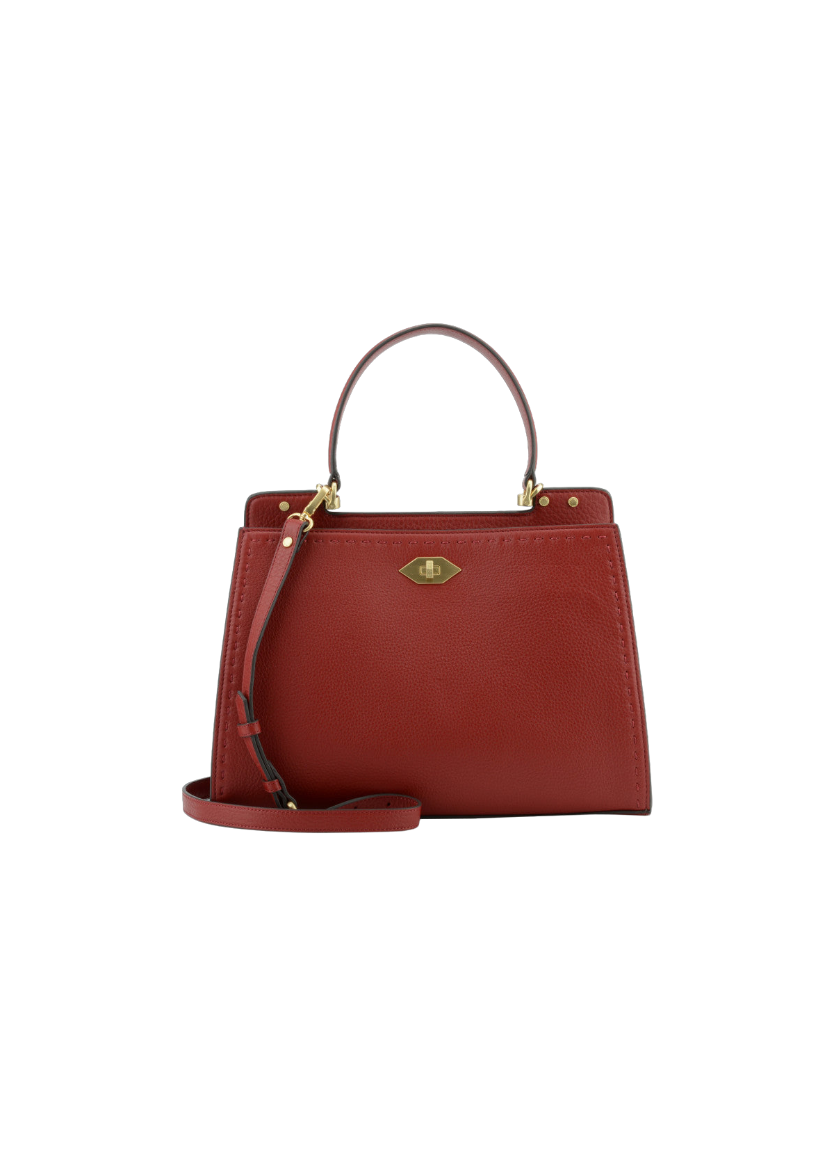 Trianon | sac porté main gm POURCHET Rouge