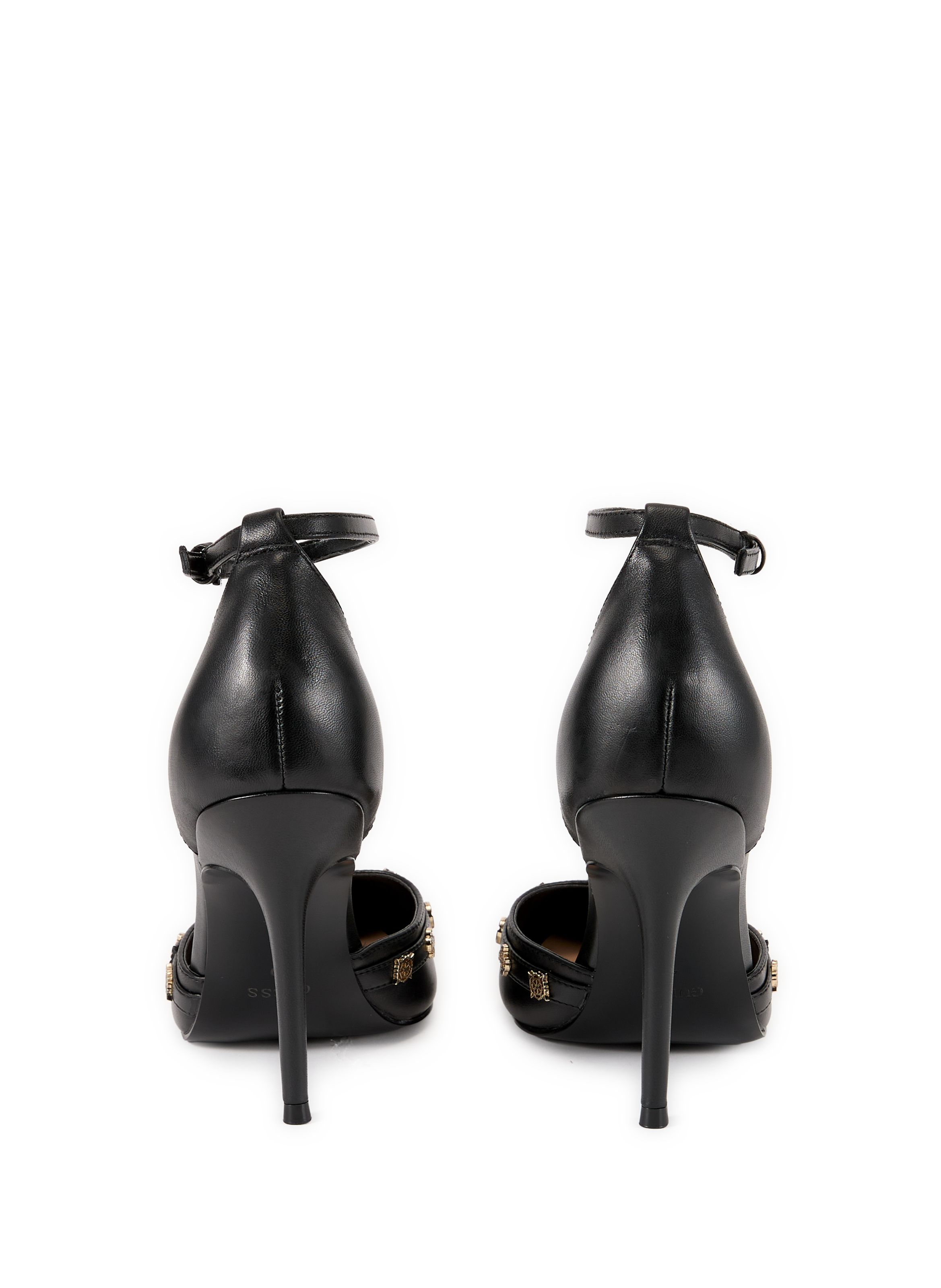 Buckle leather blend pumps GUESS Black