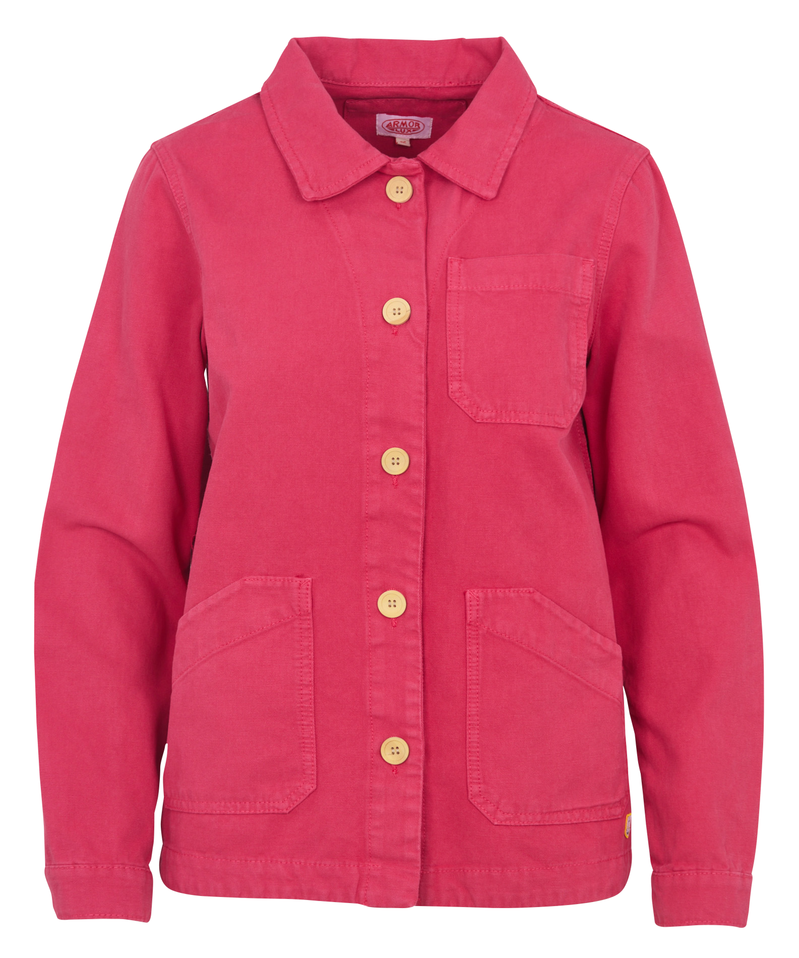 Veste pêcheur droite en coton ARMOR-LUX Rose