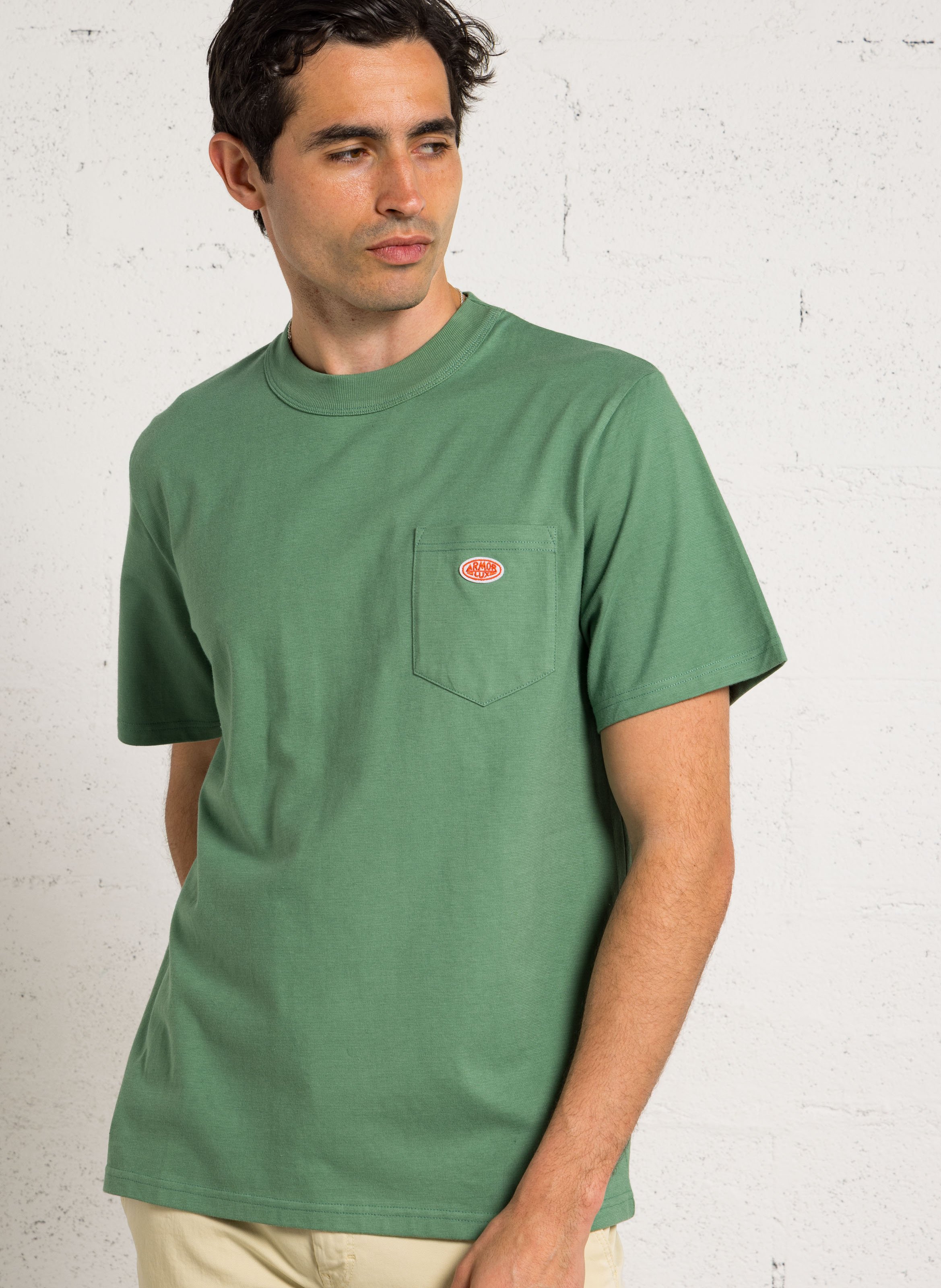 Tee-shirt droit en coton bio heritage ARMOR-LUX Vert