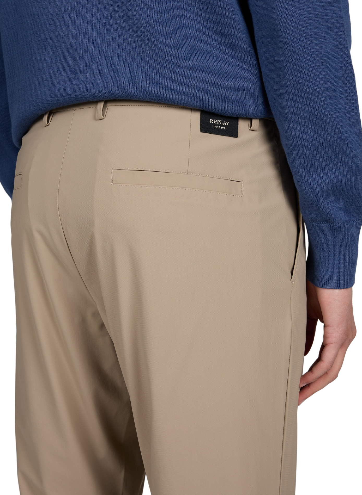 Plain trousers REPLAY Khaki