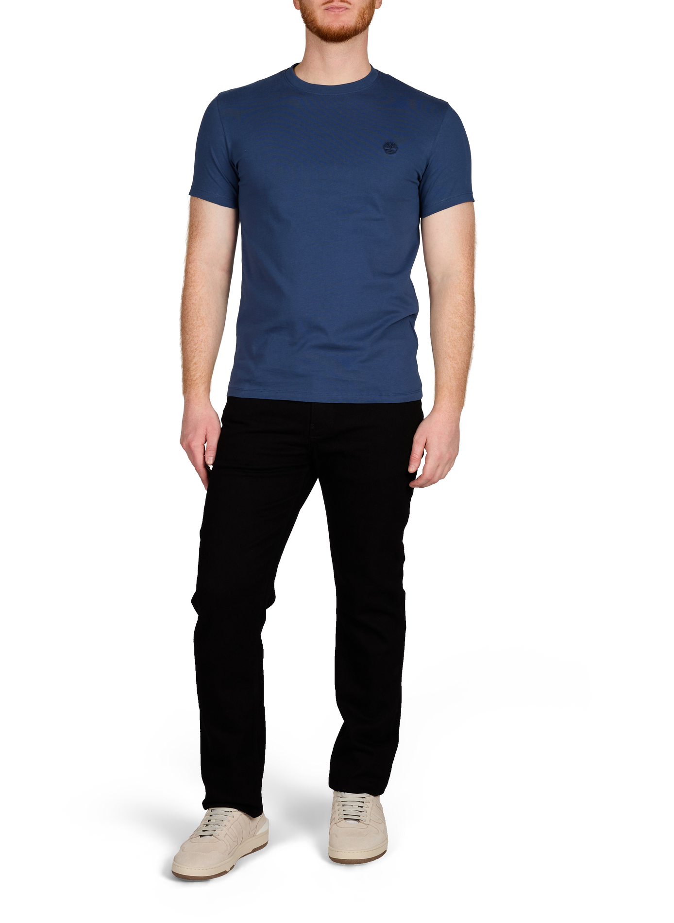 T-shirt slim en coton TIMBERLAND Bleu
