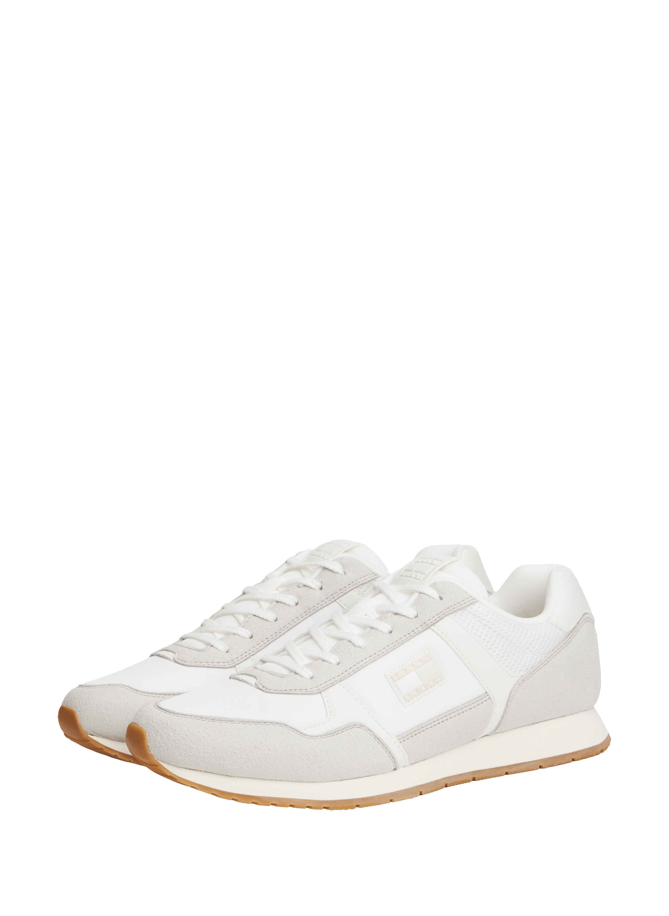 Multitexture sneakers TOMMY HILFIGER White