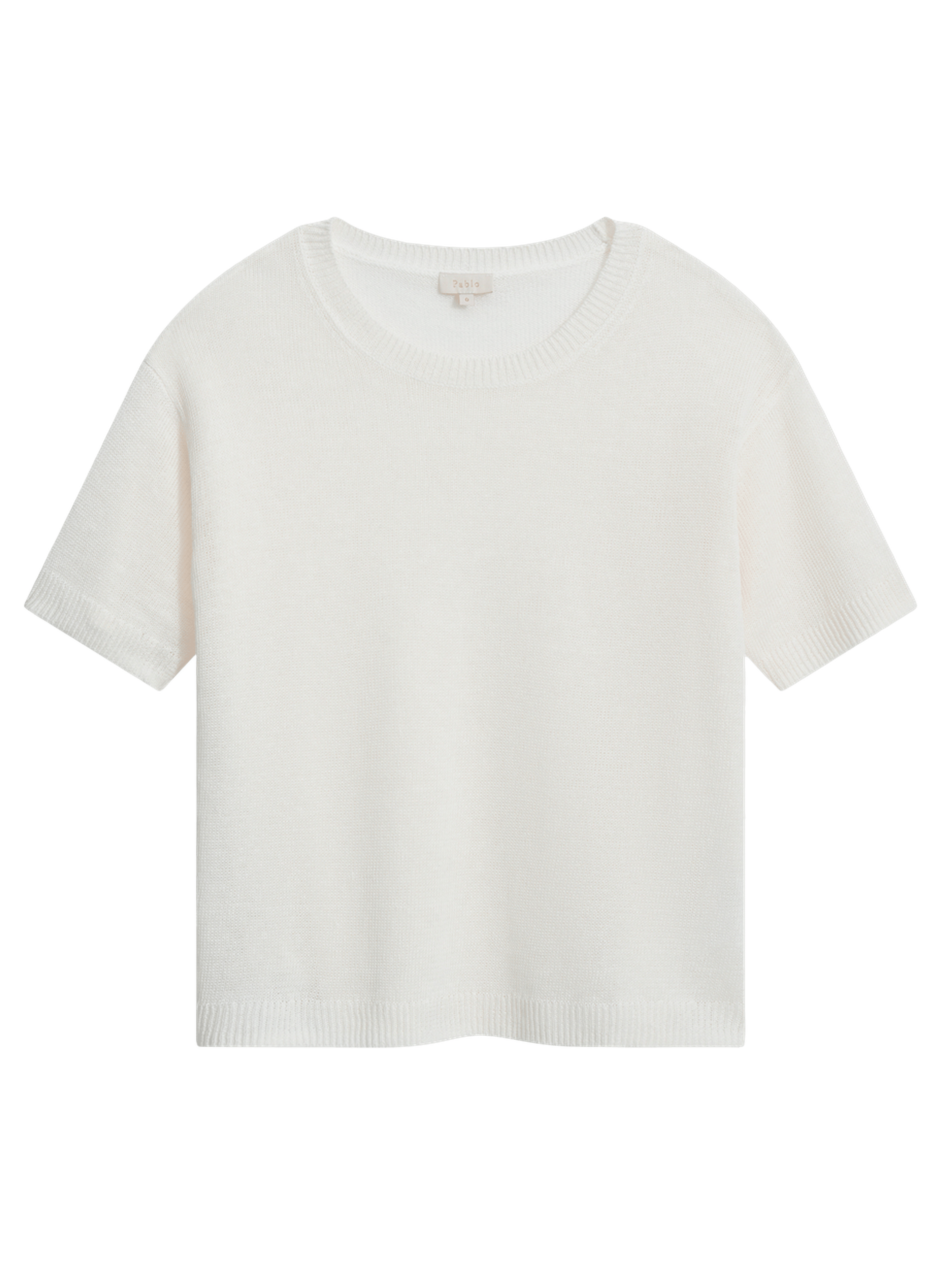 Pull ample en lin à manches courtes - laelia PABLO Beige