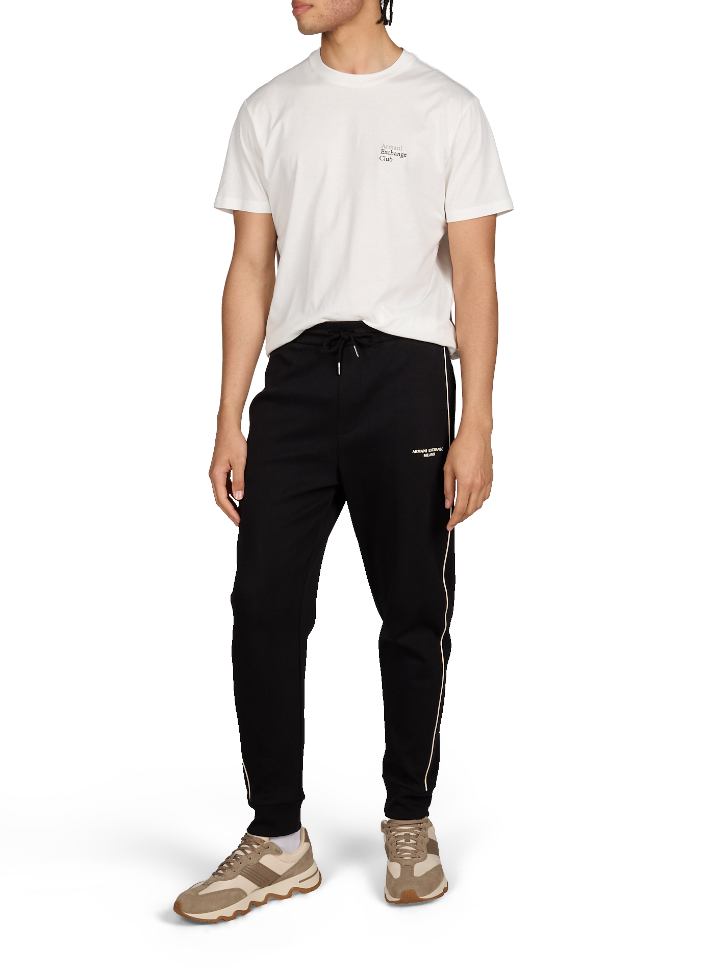 Cotton joggers ARMANI EXCHANGE Black