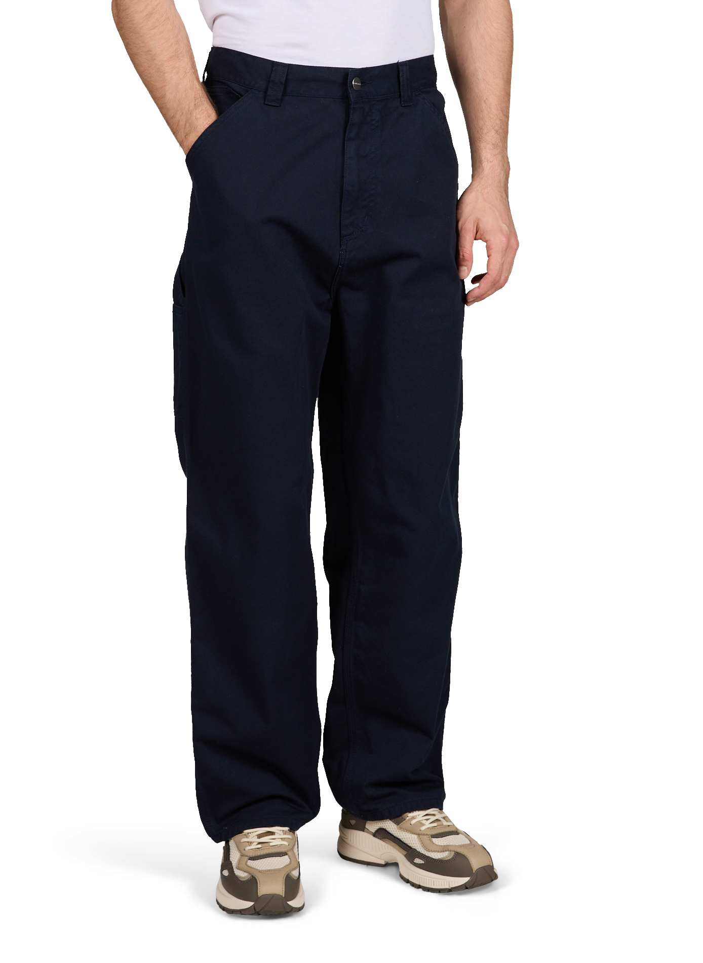 Pantalon ample en coton CARHARTT WIP Bleu