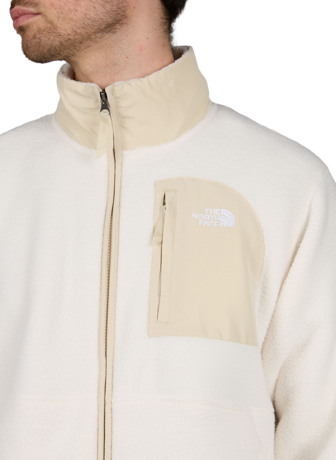 Sweat molletoné zip à col montant THE NORTH FACE Beige