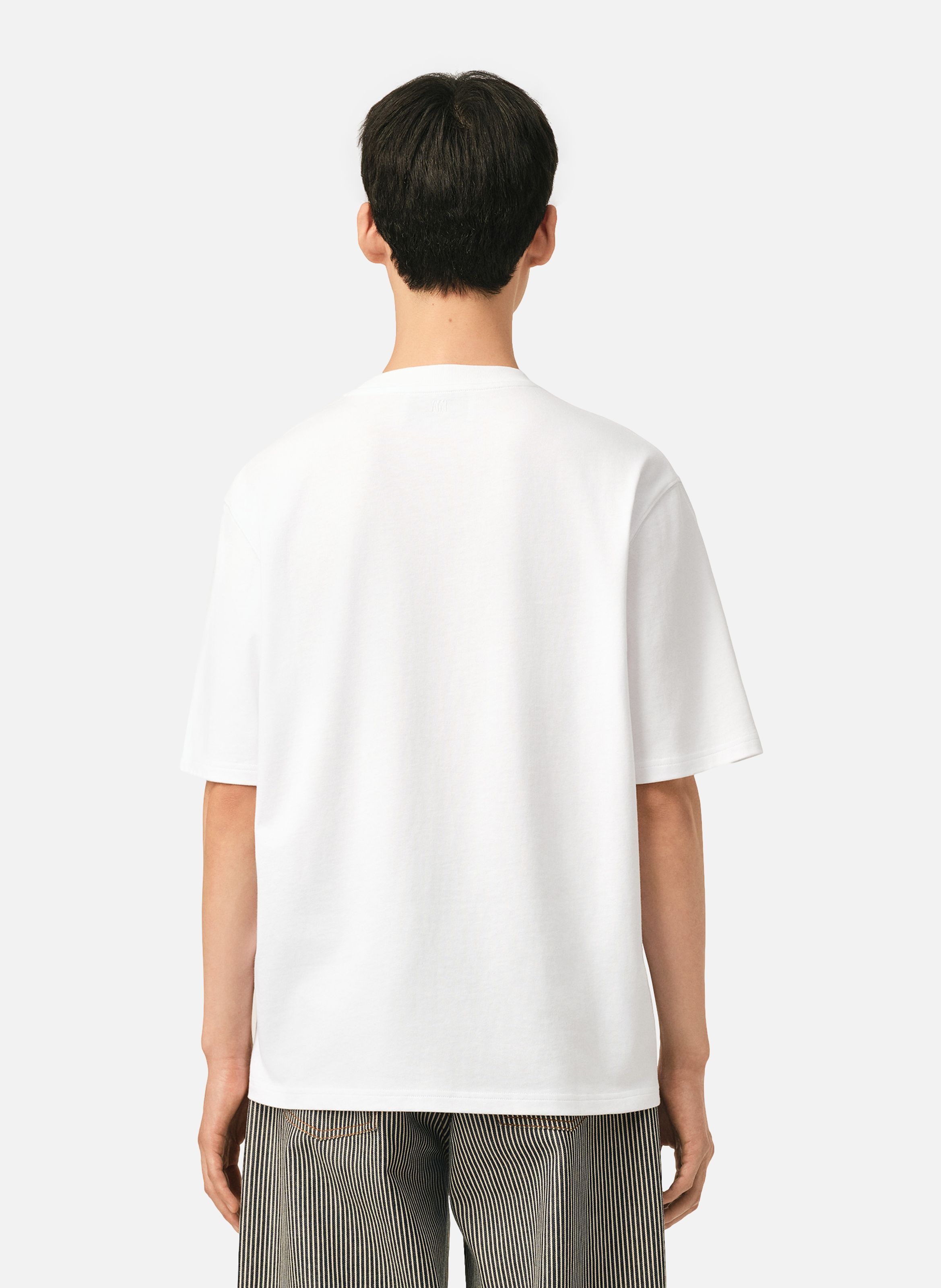 T-shirt ami de coeur tulipe unisexe en coton AMI PARIS Blanc