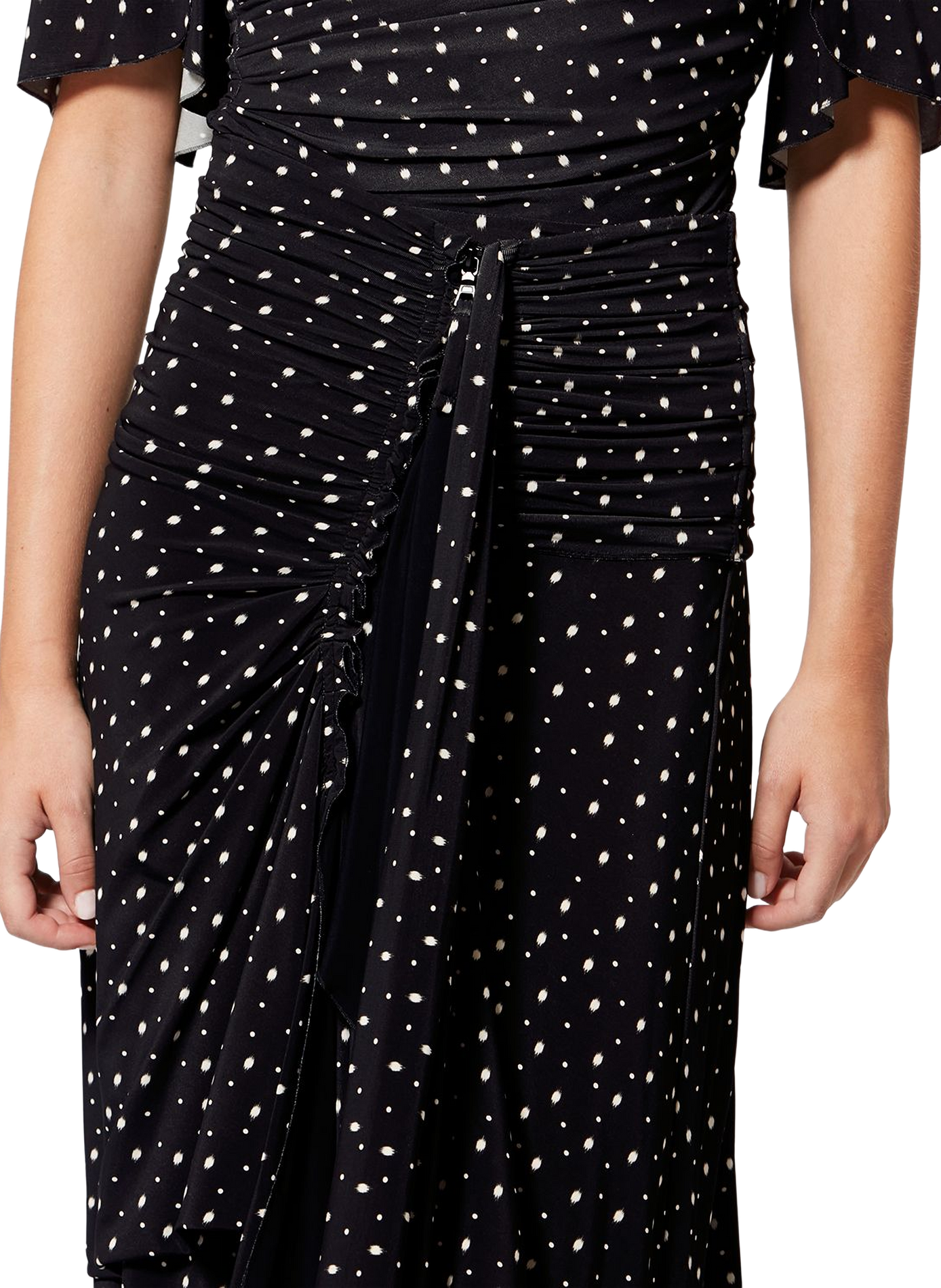 Midi printed jersey skirt by Gyelle ISABEL MARANT Black