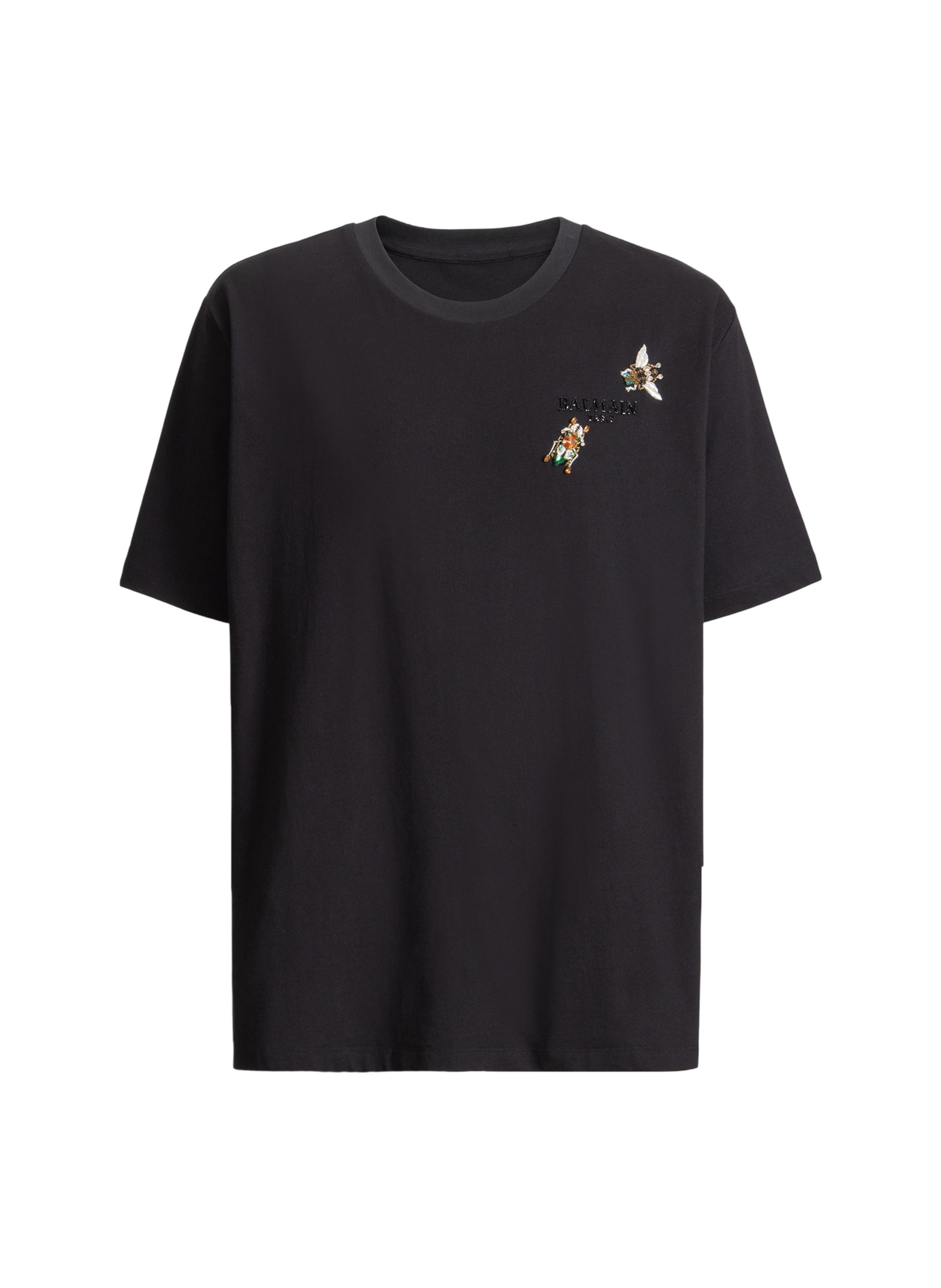 T-shirt balmain insect brodé BALMAIN Noir