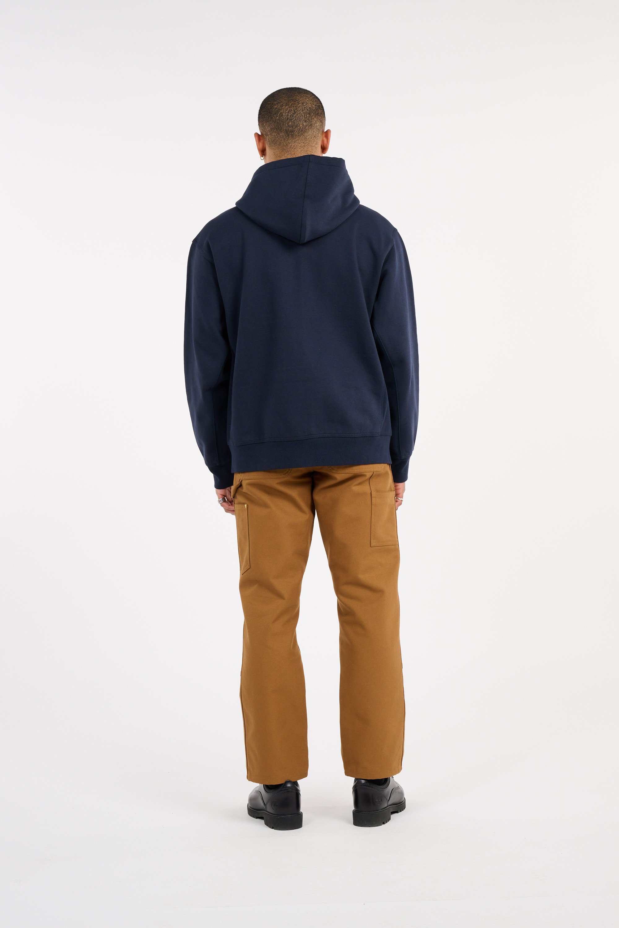 Sweatshirt zippé hooded american script CARHARTT WIP Bleu