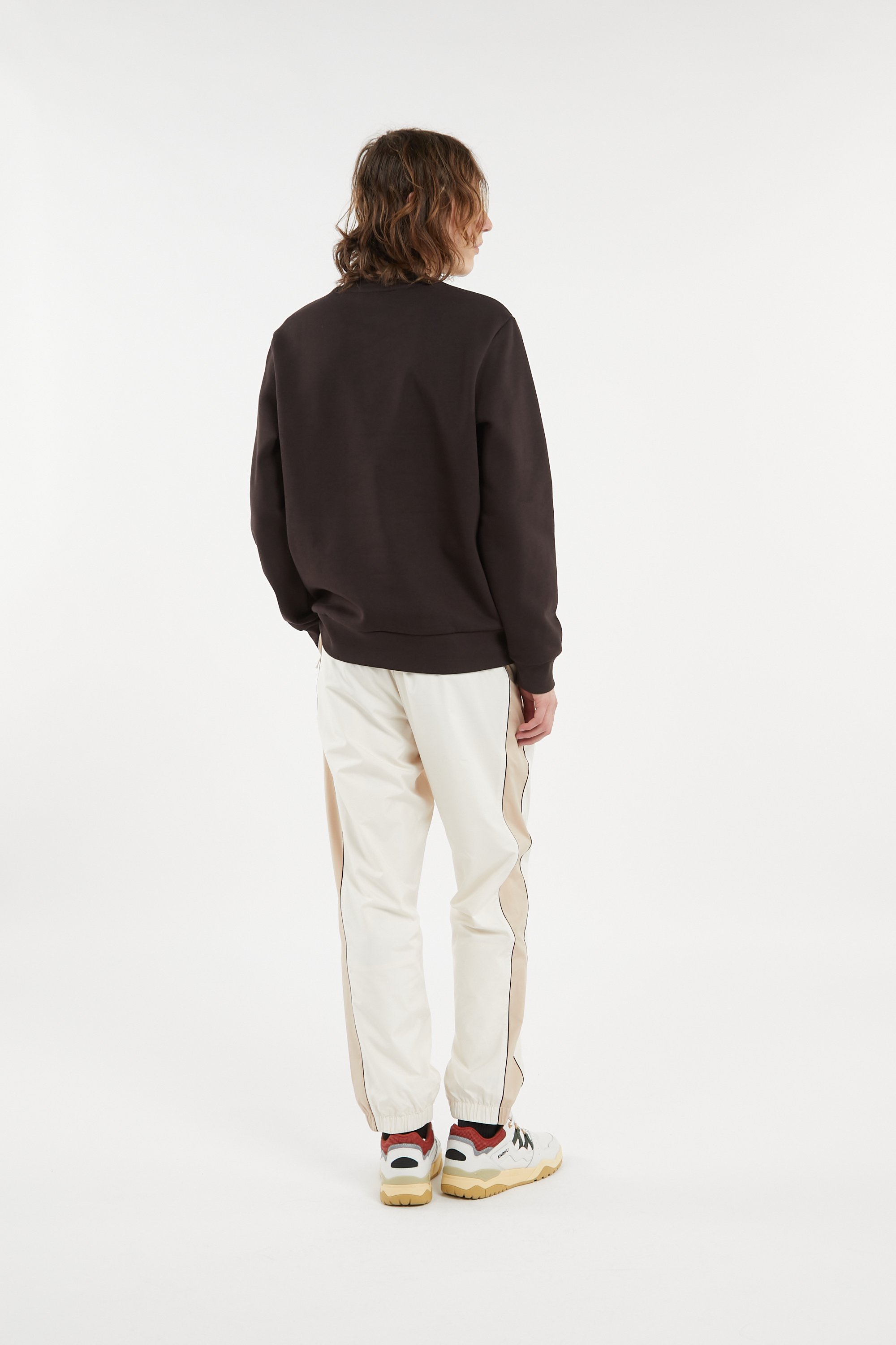 Sweatshirt sweat LACOSTE Marron