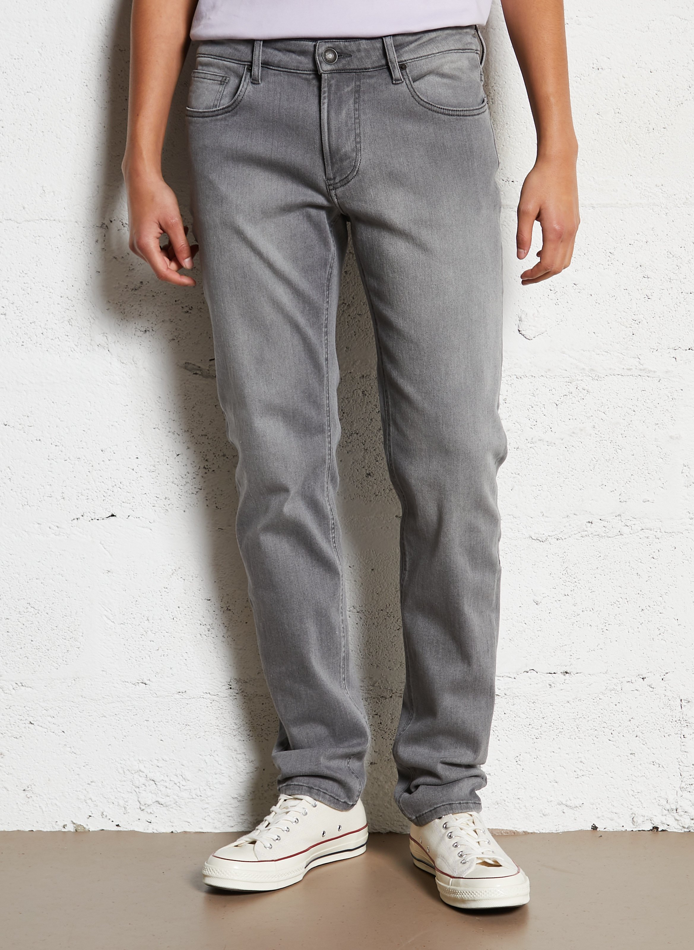 Jean slim stretch uni ziggy IKKS Gris