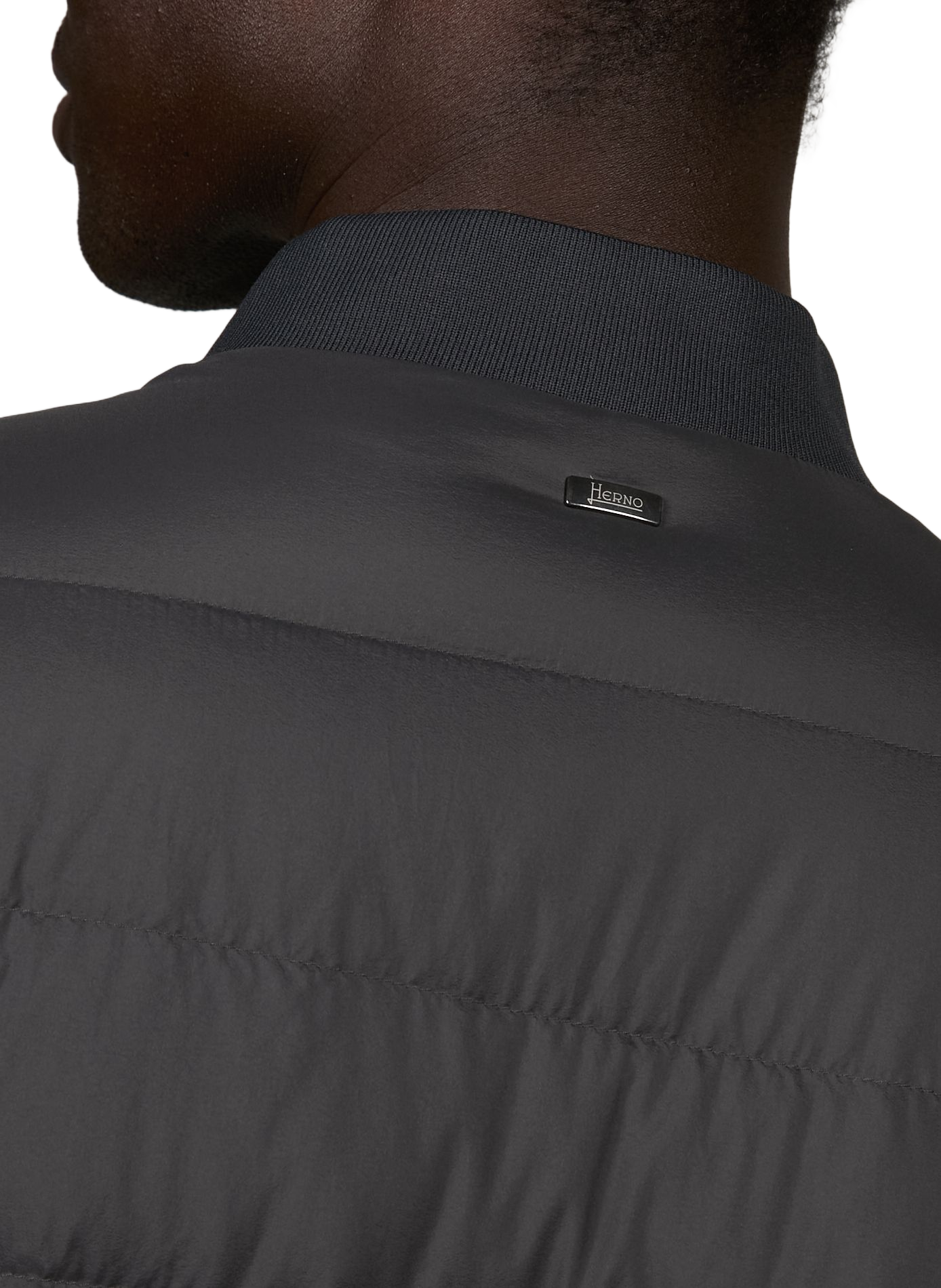 Gepolsterte, wasserabweisende Aviatore-Bomberjacke HERNO Grau