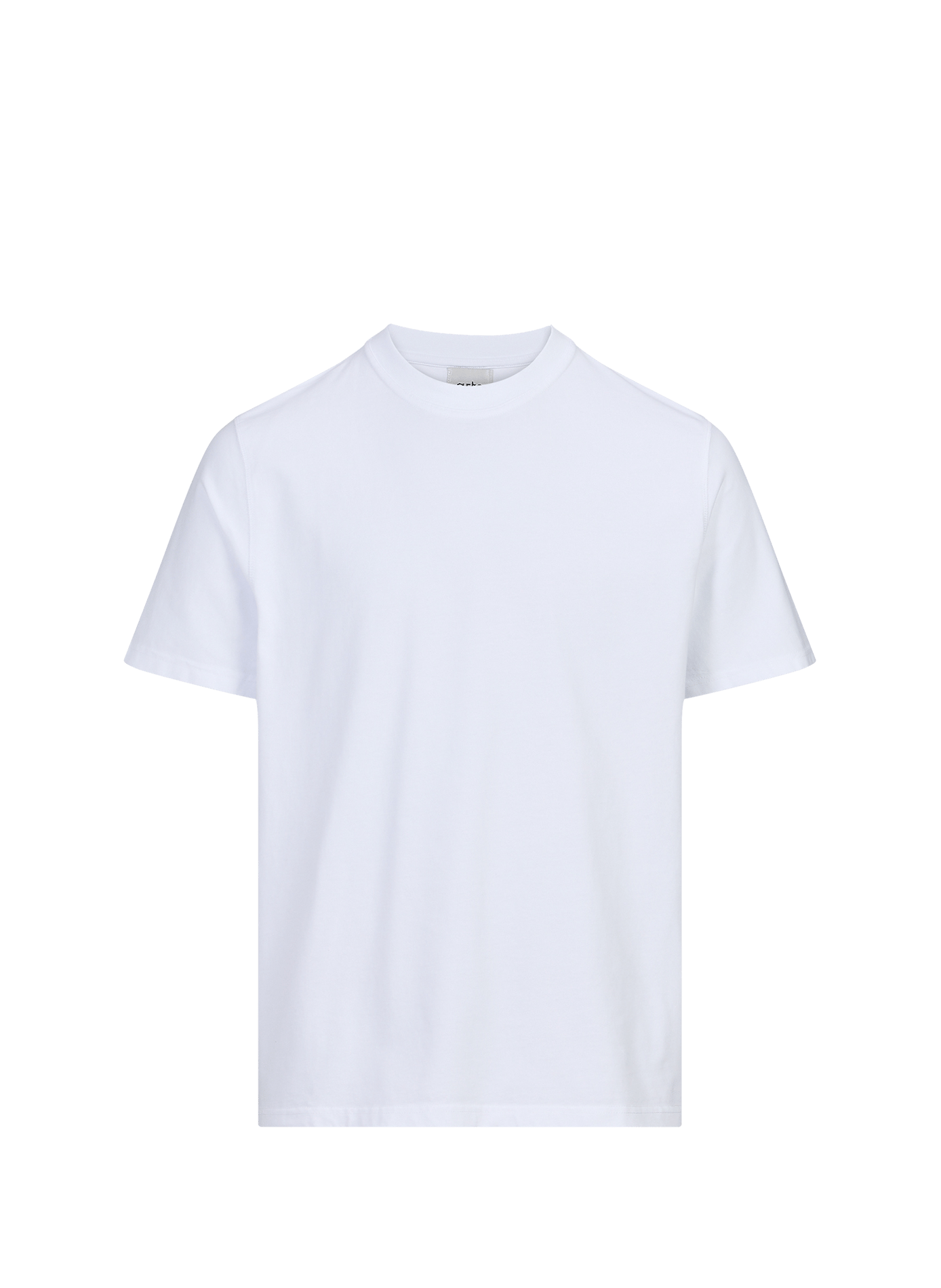 Bedrucktes T-Shirt mit Rundhalsausschnitt aus Baumwolle  White