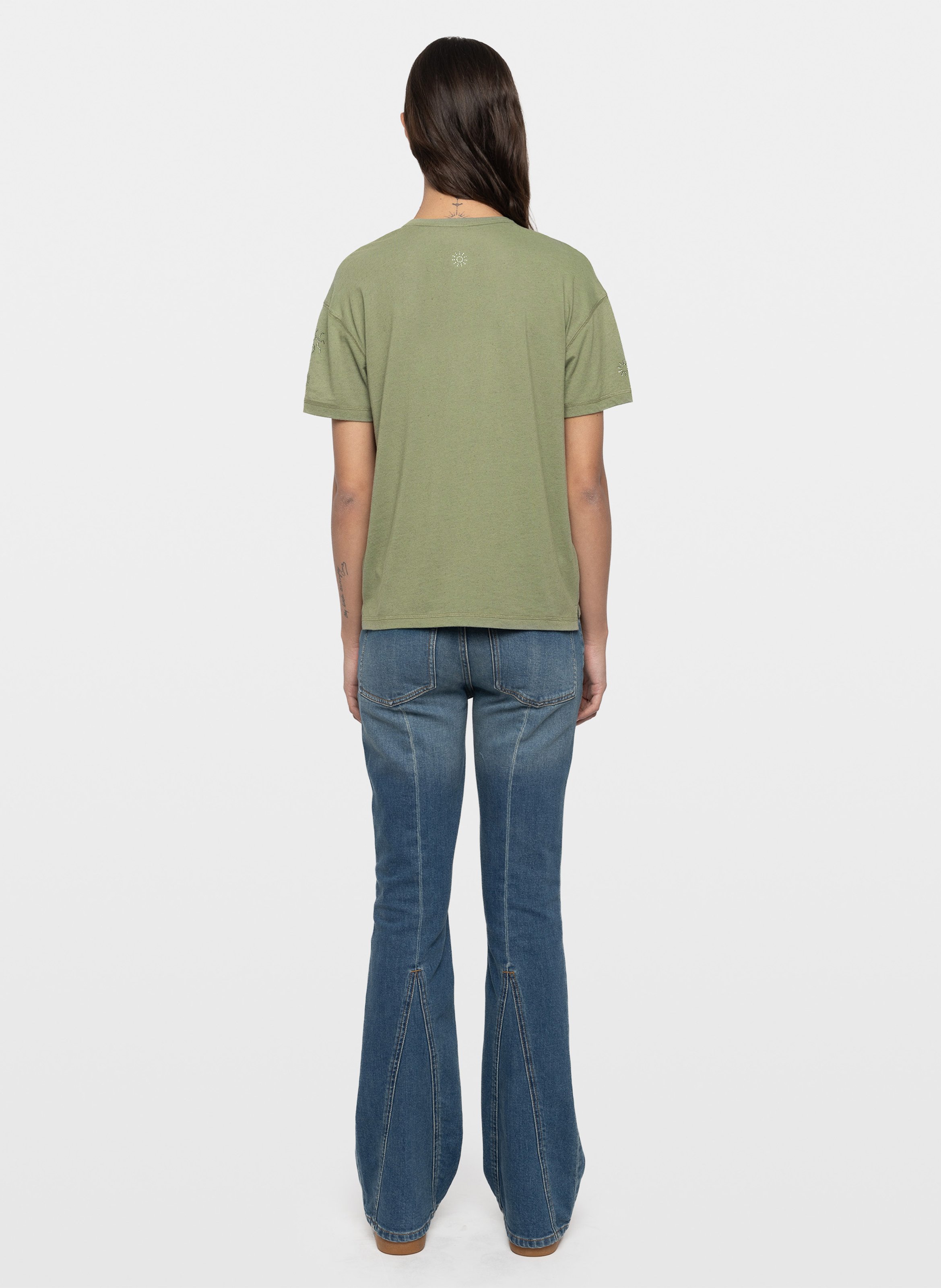 Tee-shirt col v marta ZADIG&VOLTAIRE Vert