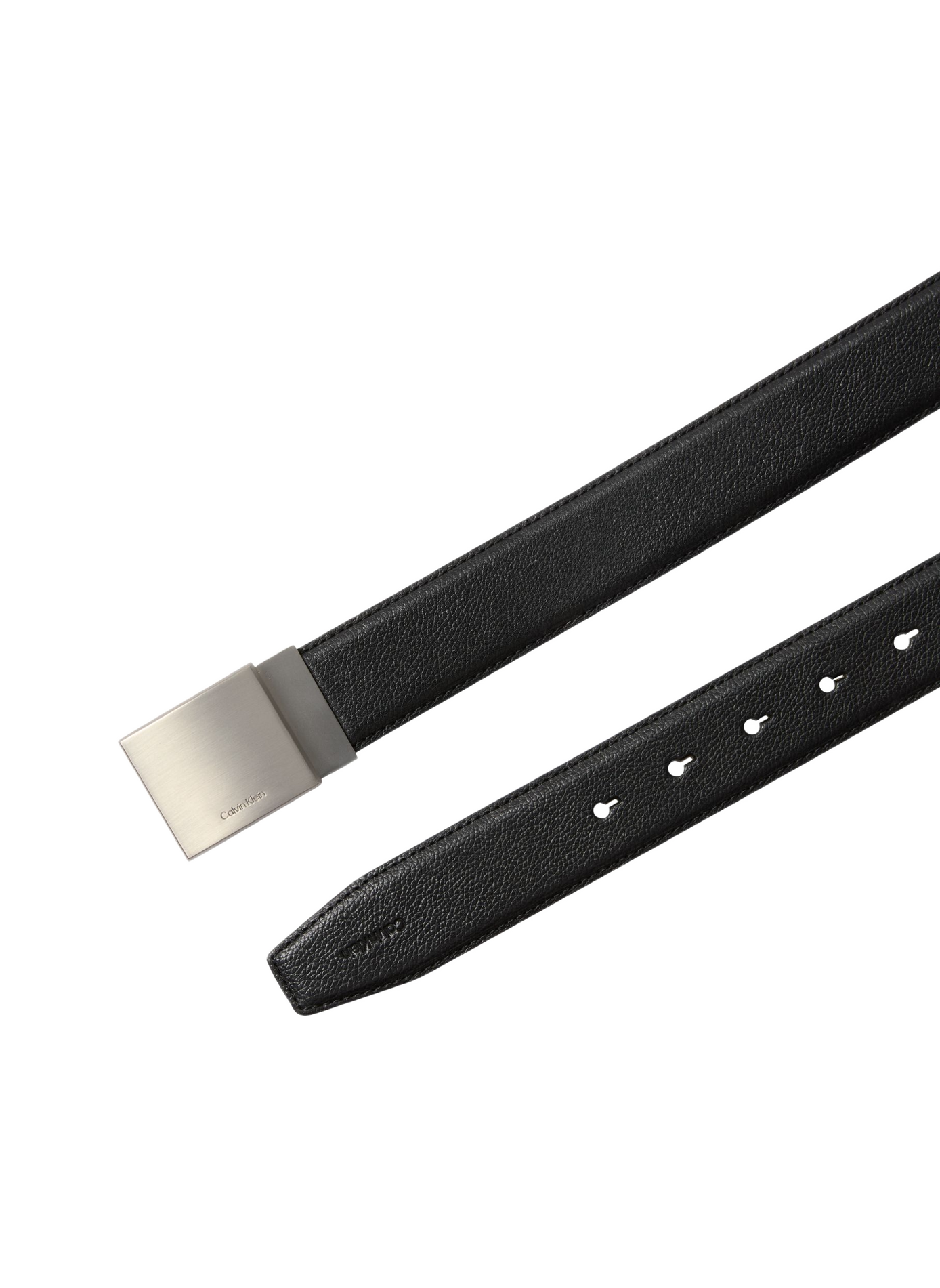 Ceinture fine en cuir CALVIN KLEIN Noir