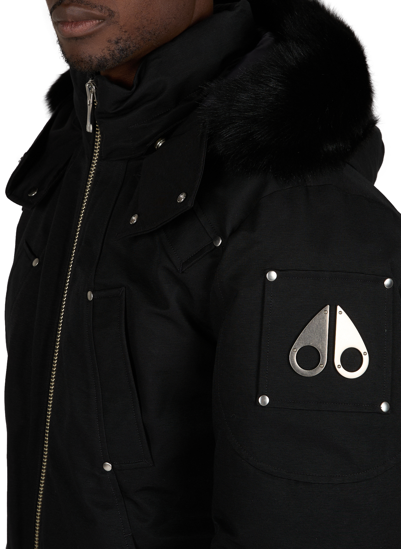 Rechte parka met capuchon Original Ballistic MOOSE KNUCKLES Zwart