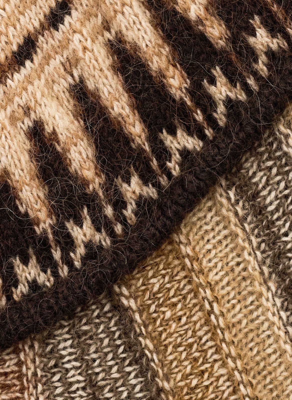 Poncho ample en laine mélangée prato BA&SH Marron