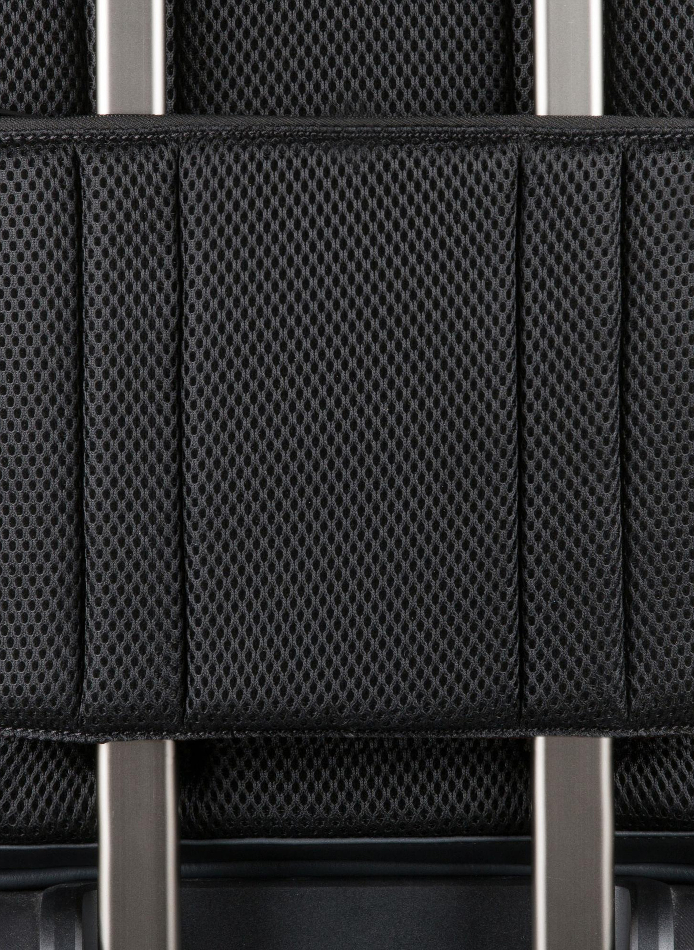 Leather laptop backpack 15.6" with fast check PIQUADRO Black