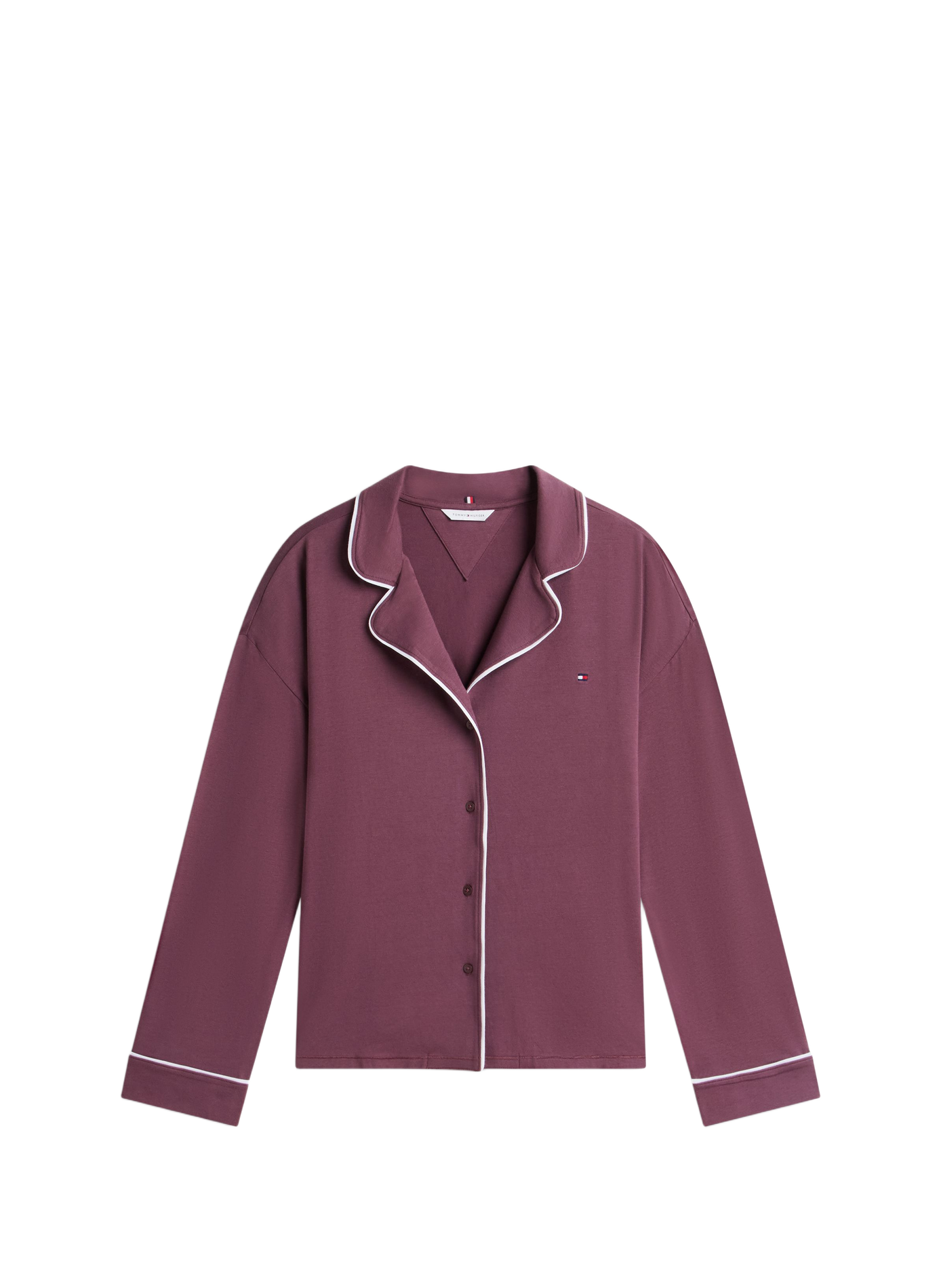 Pyjama long uni en coton mélangé  Chocolate clove