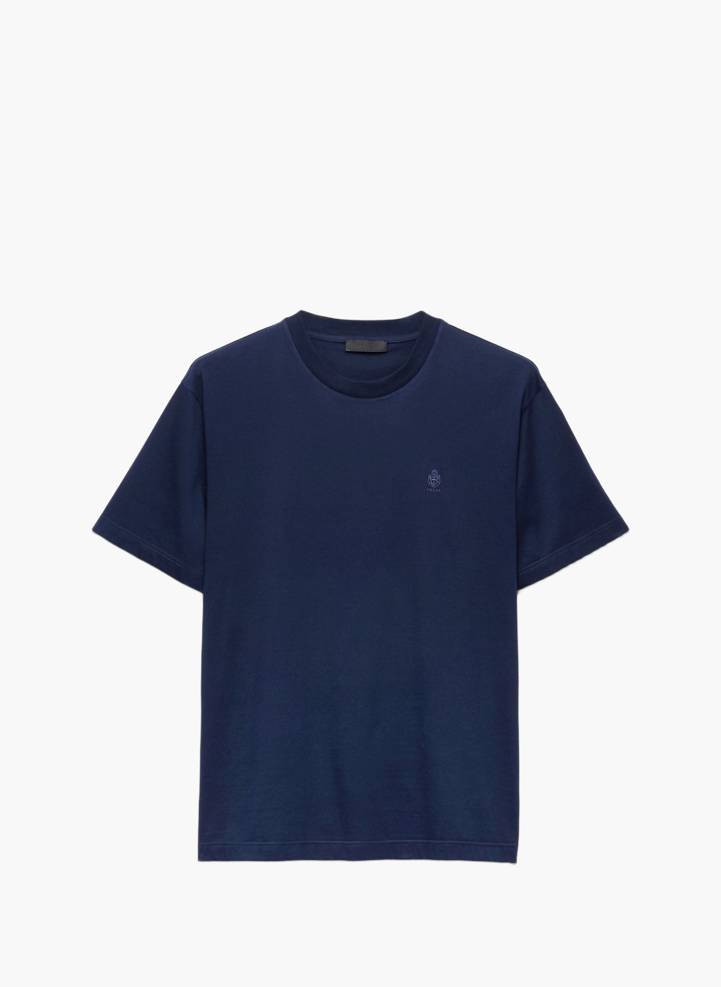 T-shirt en coton PRADA Bleu
