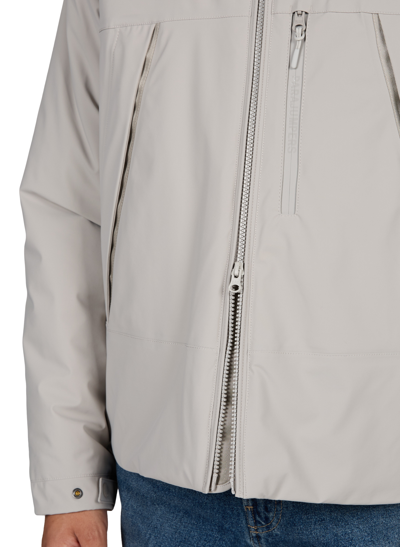 Loose-fitting high-neck Nivek jacket PARAJUMPERS Grey
