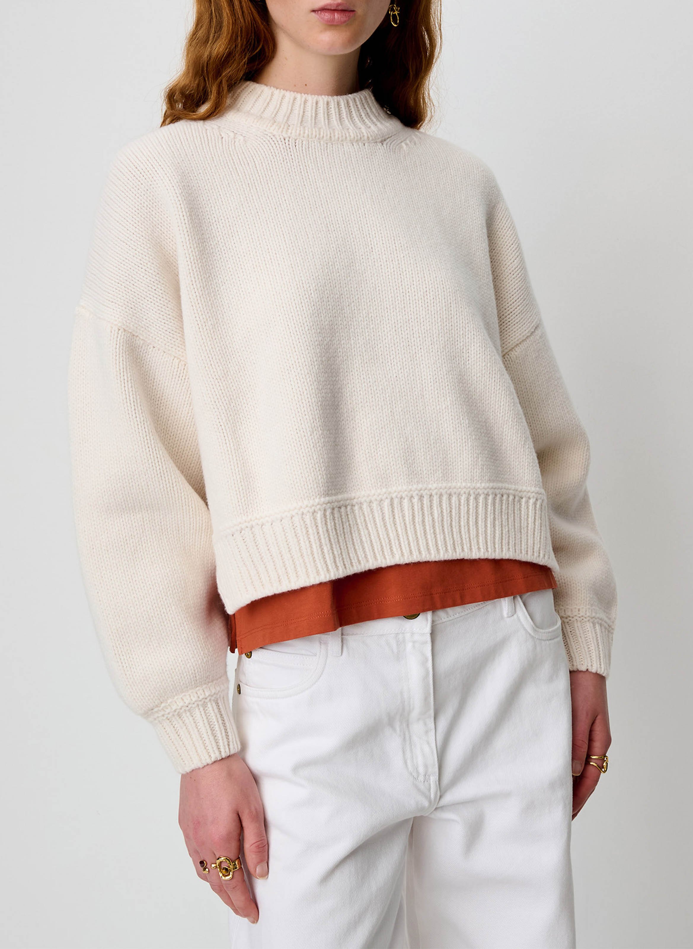 Pull ample en laine spero SESSUN Beige