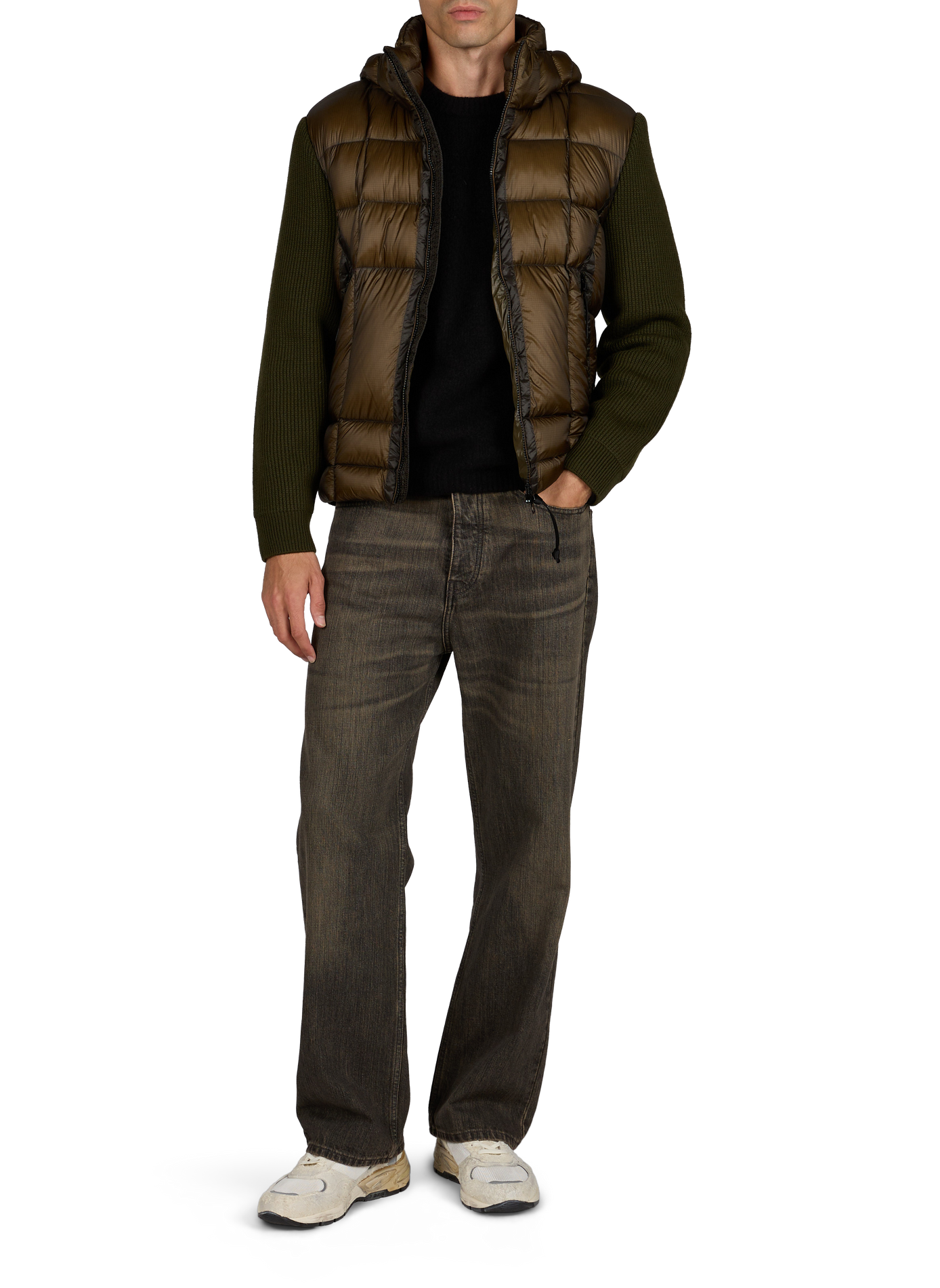 Steppjacke aus Wolle CP COMPANY Khaki