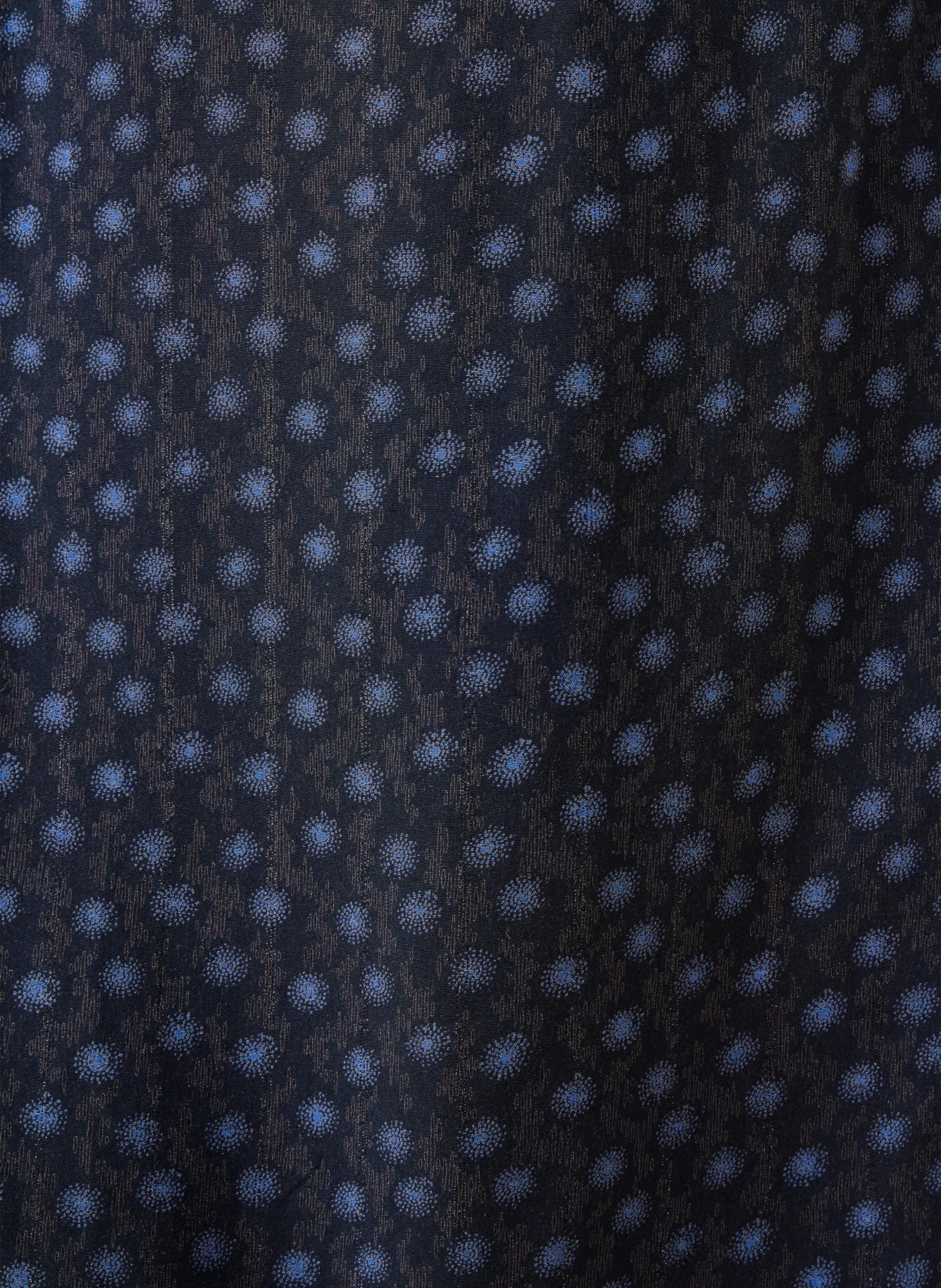 Korte rechte jurk met print LA FEE MARABOUTEE Blauw