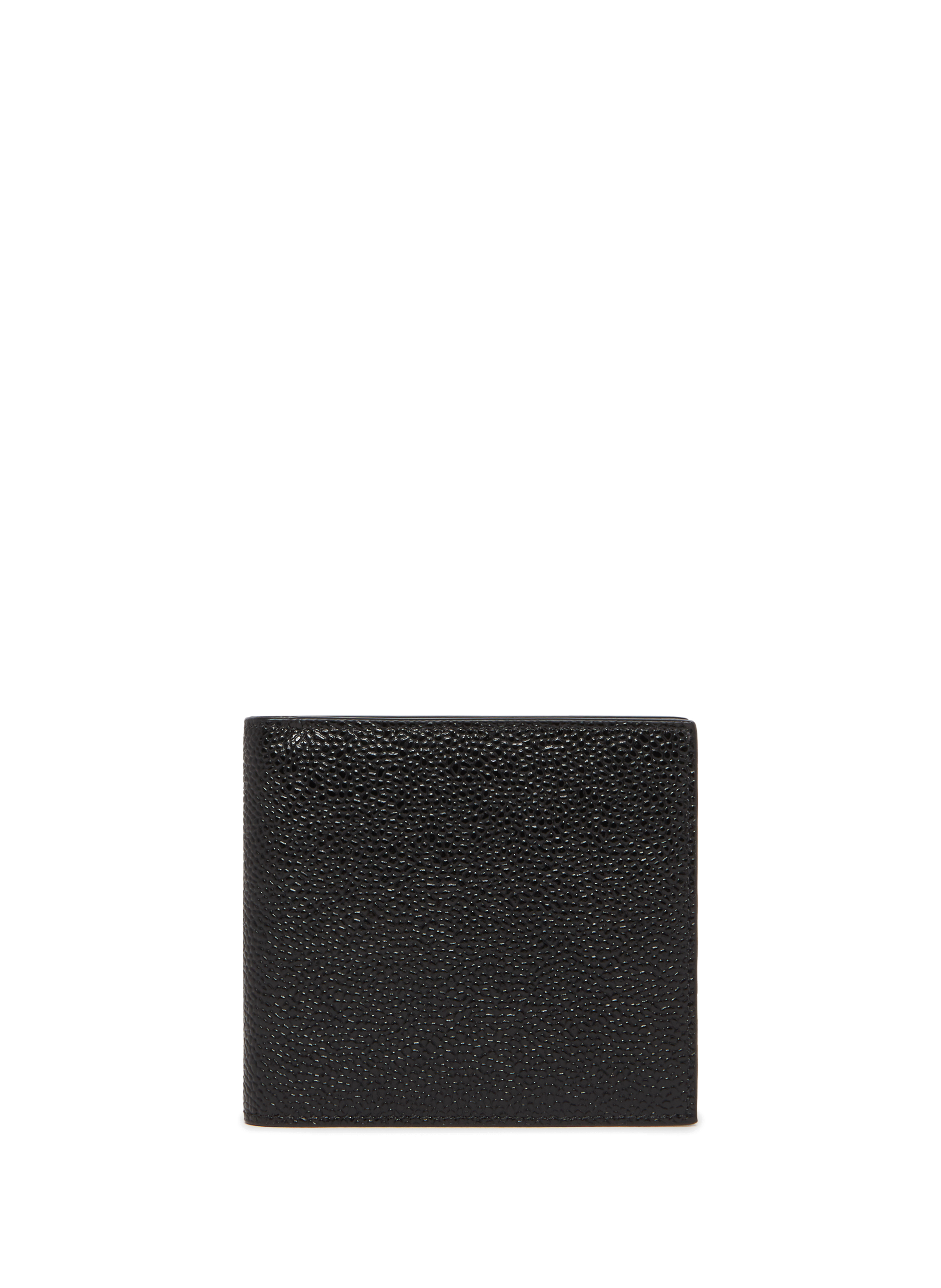 THOM BROWNE Portefeuille en cuir grainé Noir