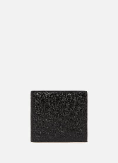 Portefeuille en cuir grainé THOM BROWNE Portefeuille en cuir grainé THOM BROWNE