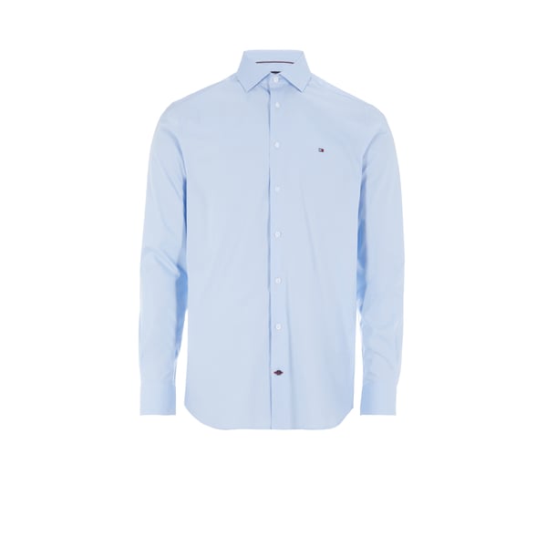 Chemise slim en popeline de coton