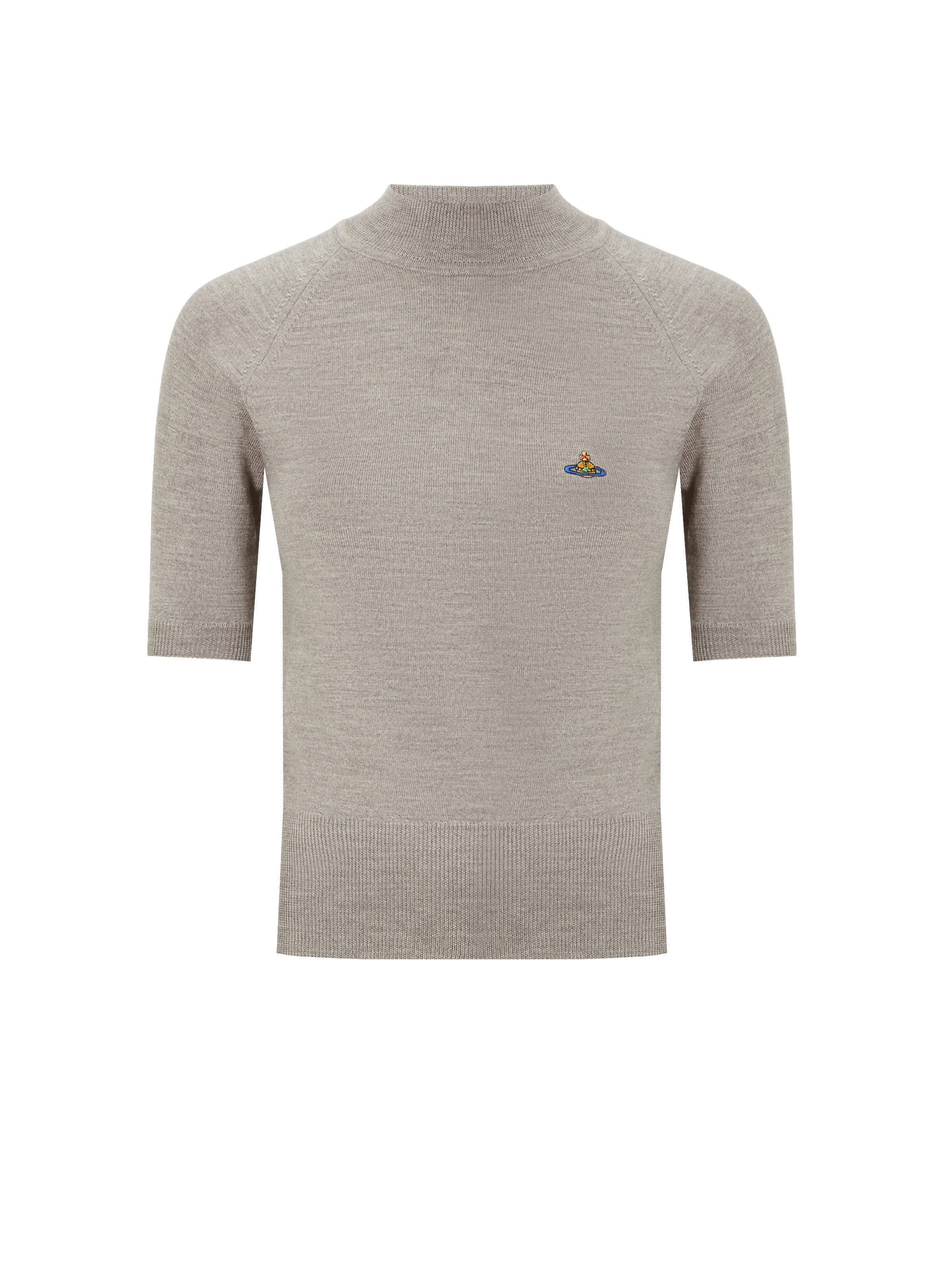 T-shirt à logo en laine