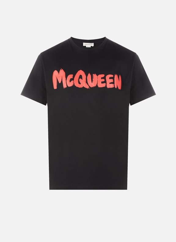 Cotton T-shirt Black by ALEXANDER MCQUEEN ALEXANDER MCQUEEN Cotton T-shirt Black