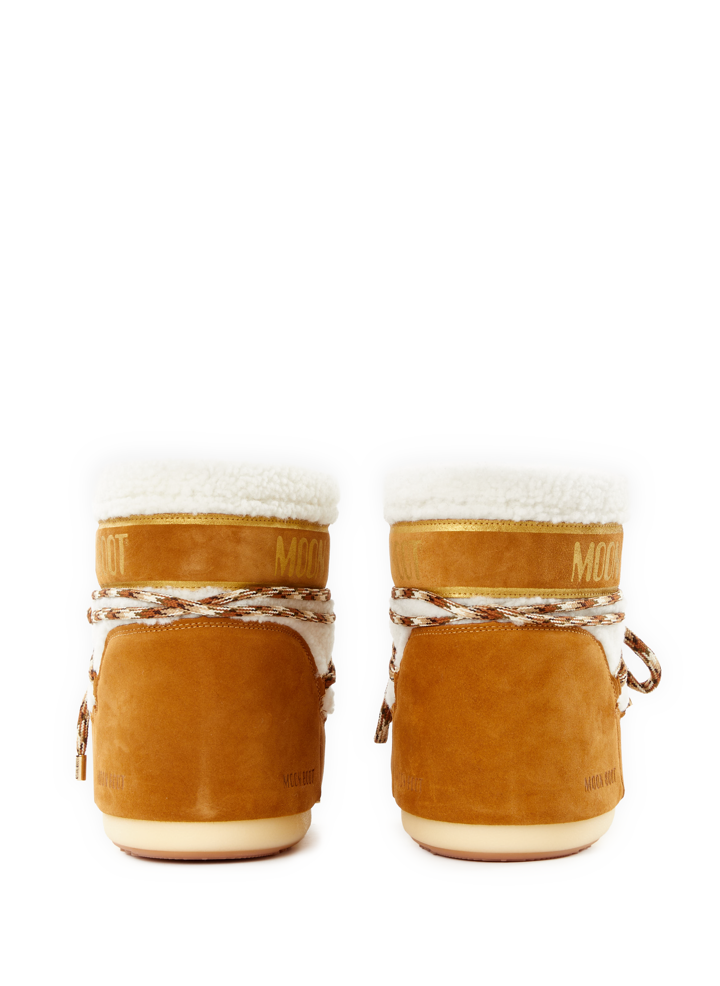 Low Icon leather boots MOON BOOT Brown