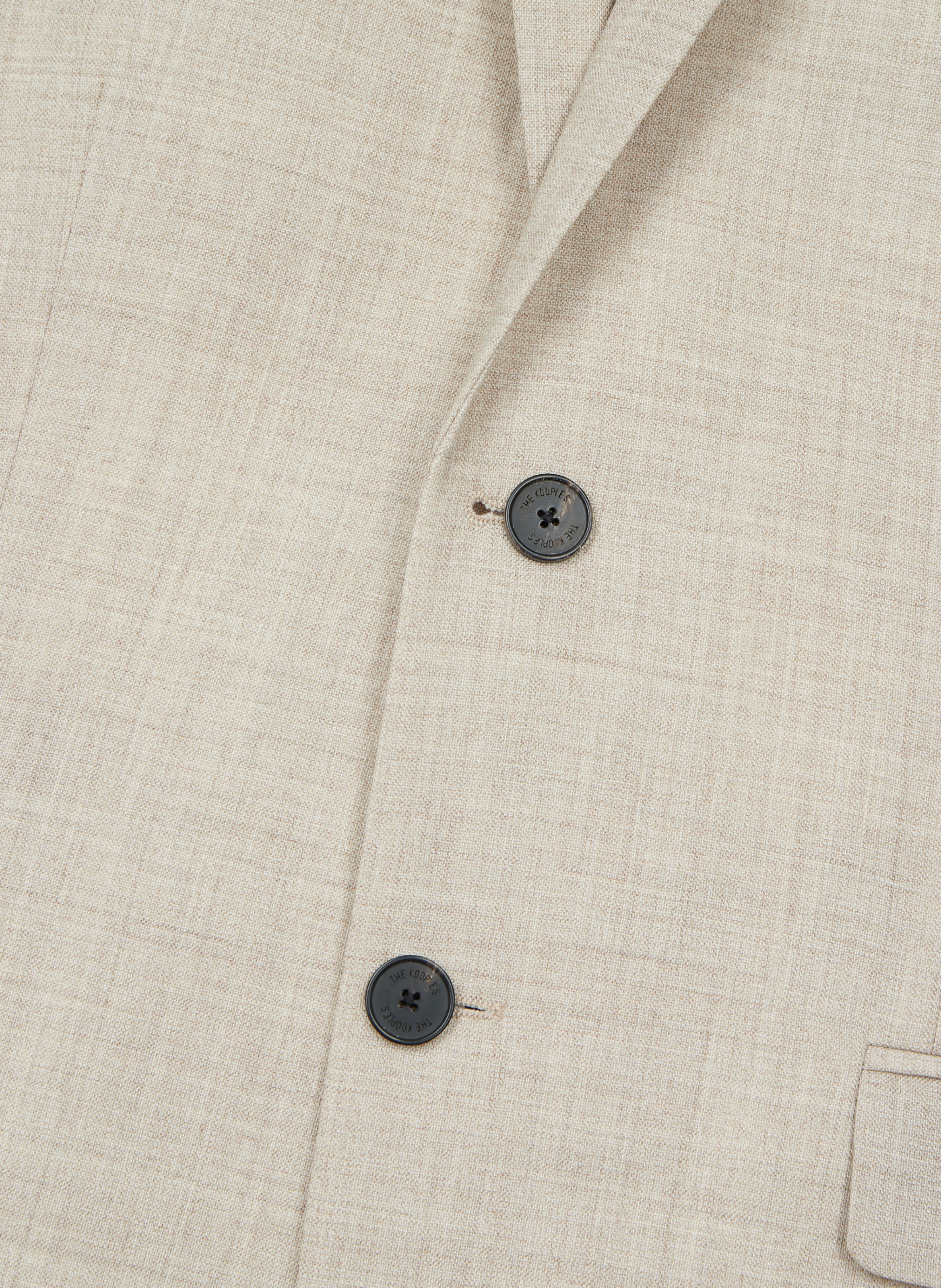 Veste de costume en laine coupe ajustée THE KOOPLES Beige