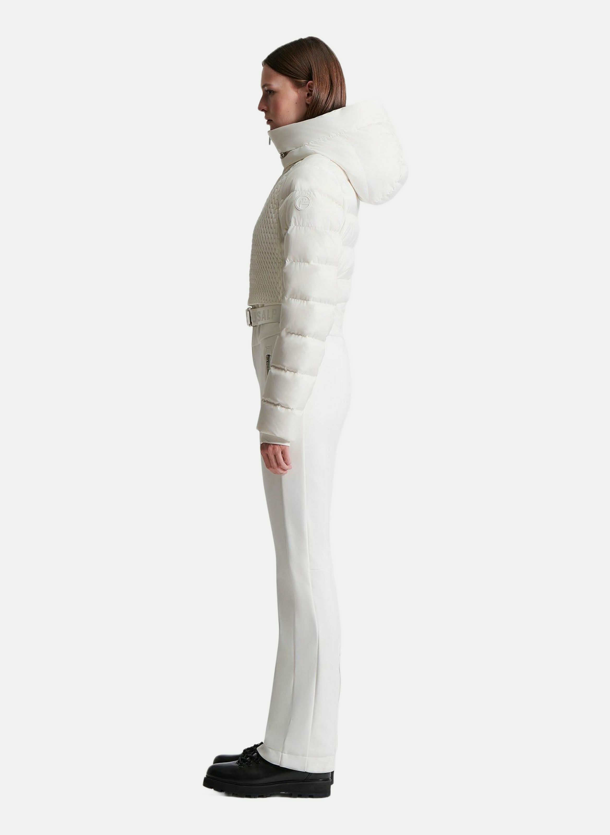 Combinaison de ski marie col montant coupe regular FUSALP Blanc