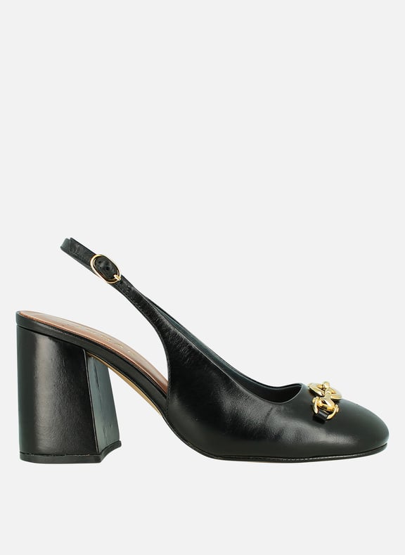 Escarpins à talons en cuir decouv Noir by JONAK JONAK Escarpins à talons en cuir decouv Noir