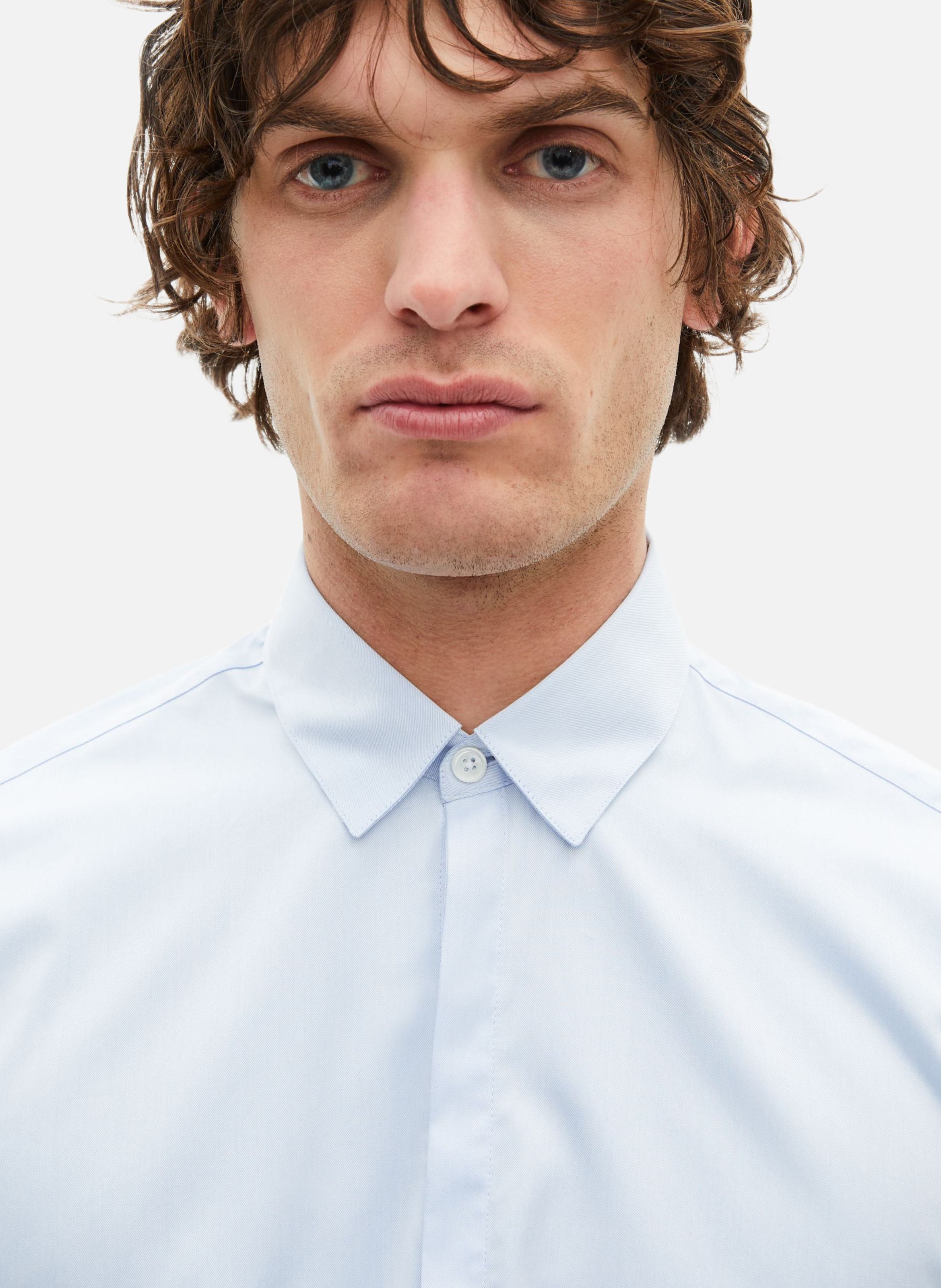 Chemise en coton col classique THE KOOPLES Bleu