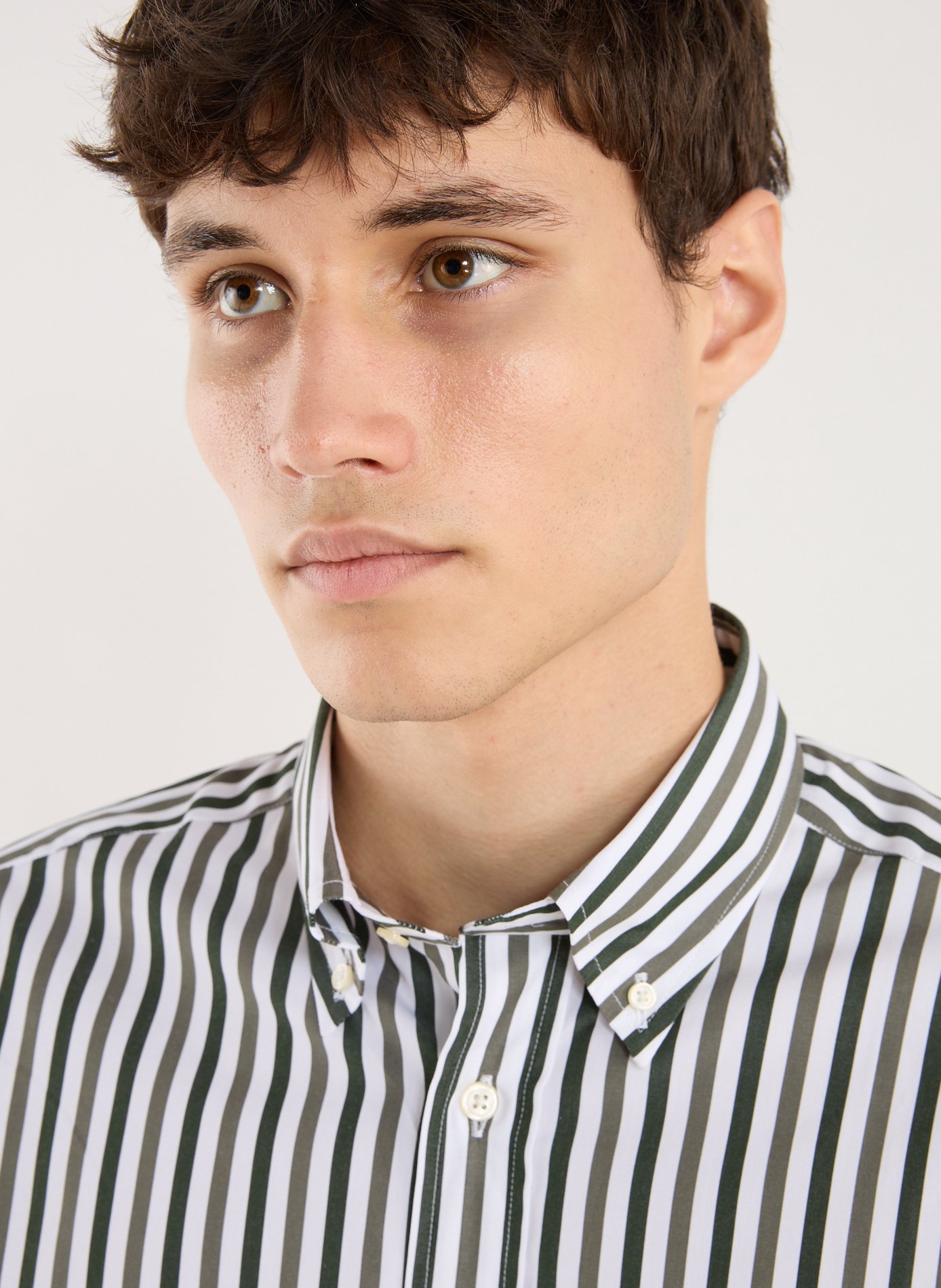 Linen shirt FACONNABLE Khaki