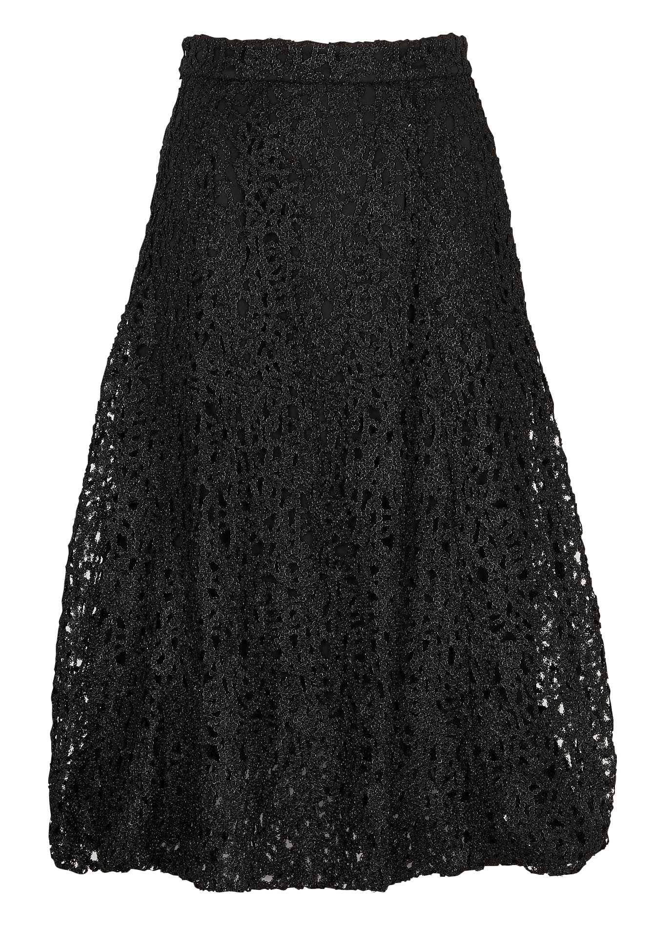 Jupe midi texturée IKKS Noir