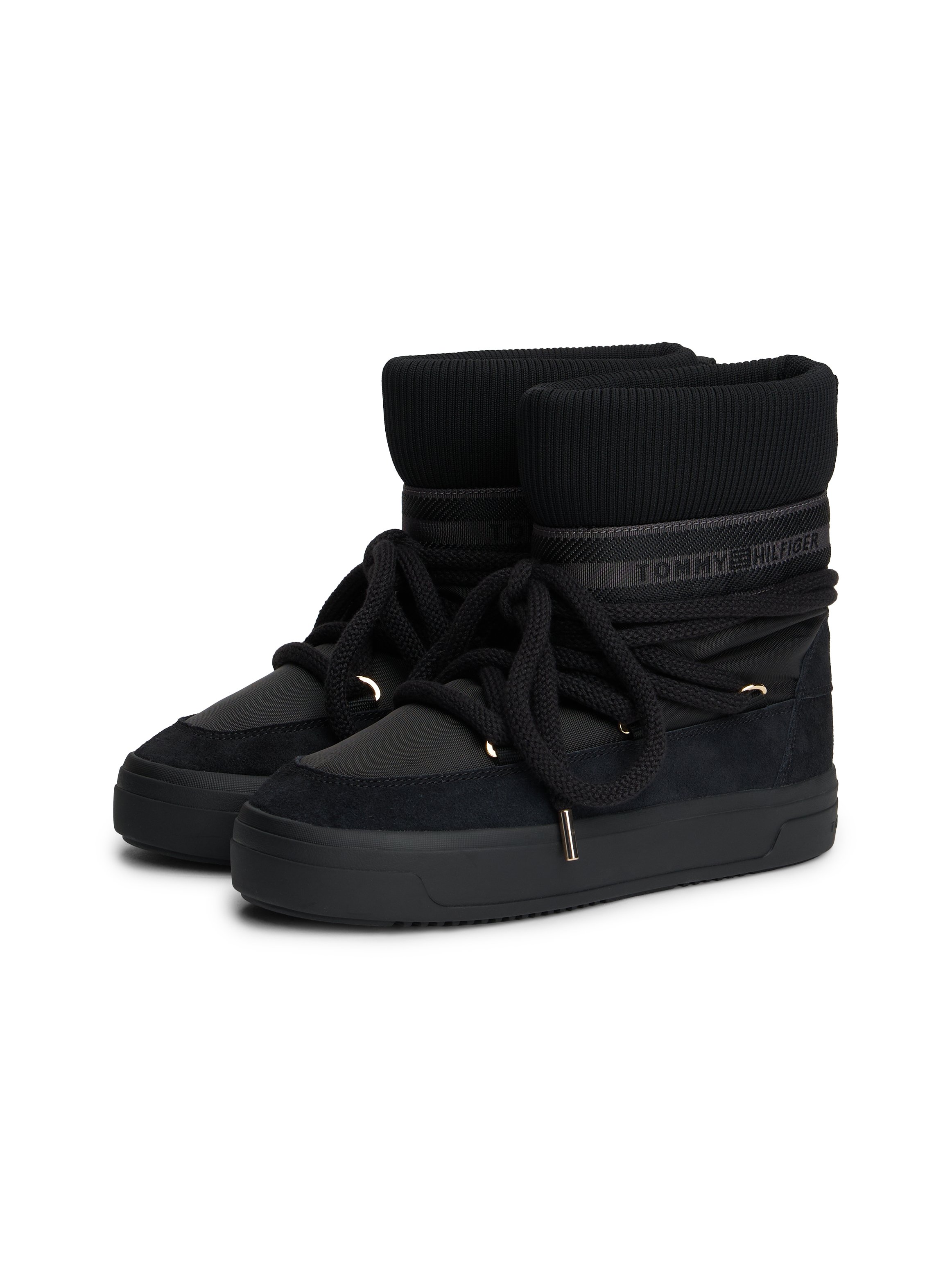 Bottines à bout rond TOMMY HILFIGER Noir