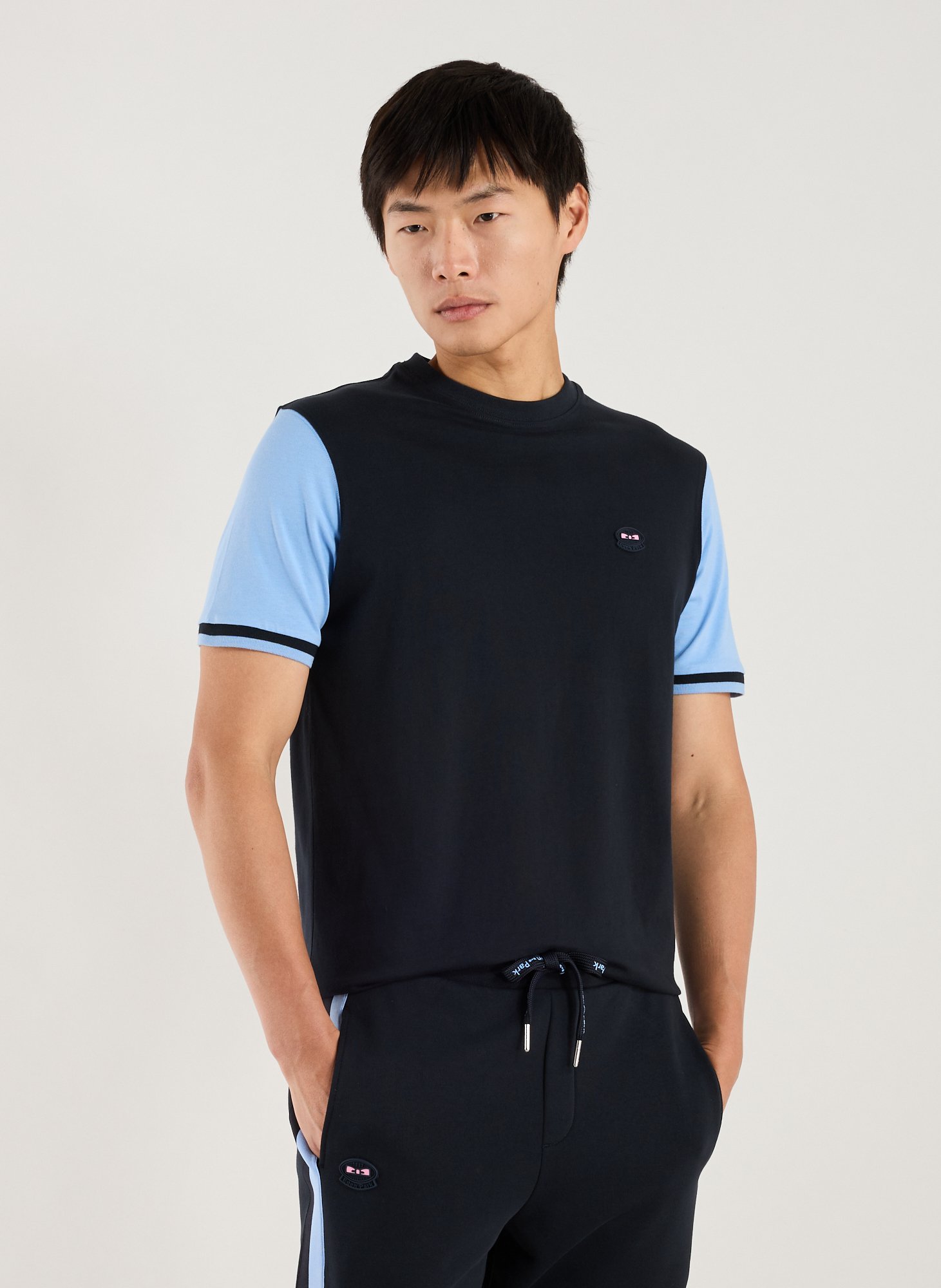 EDEN PARK Embroidered cotton T-shirt Multicolour