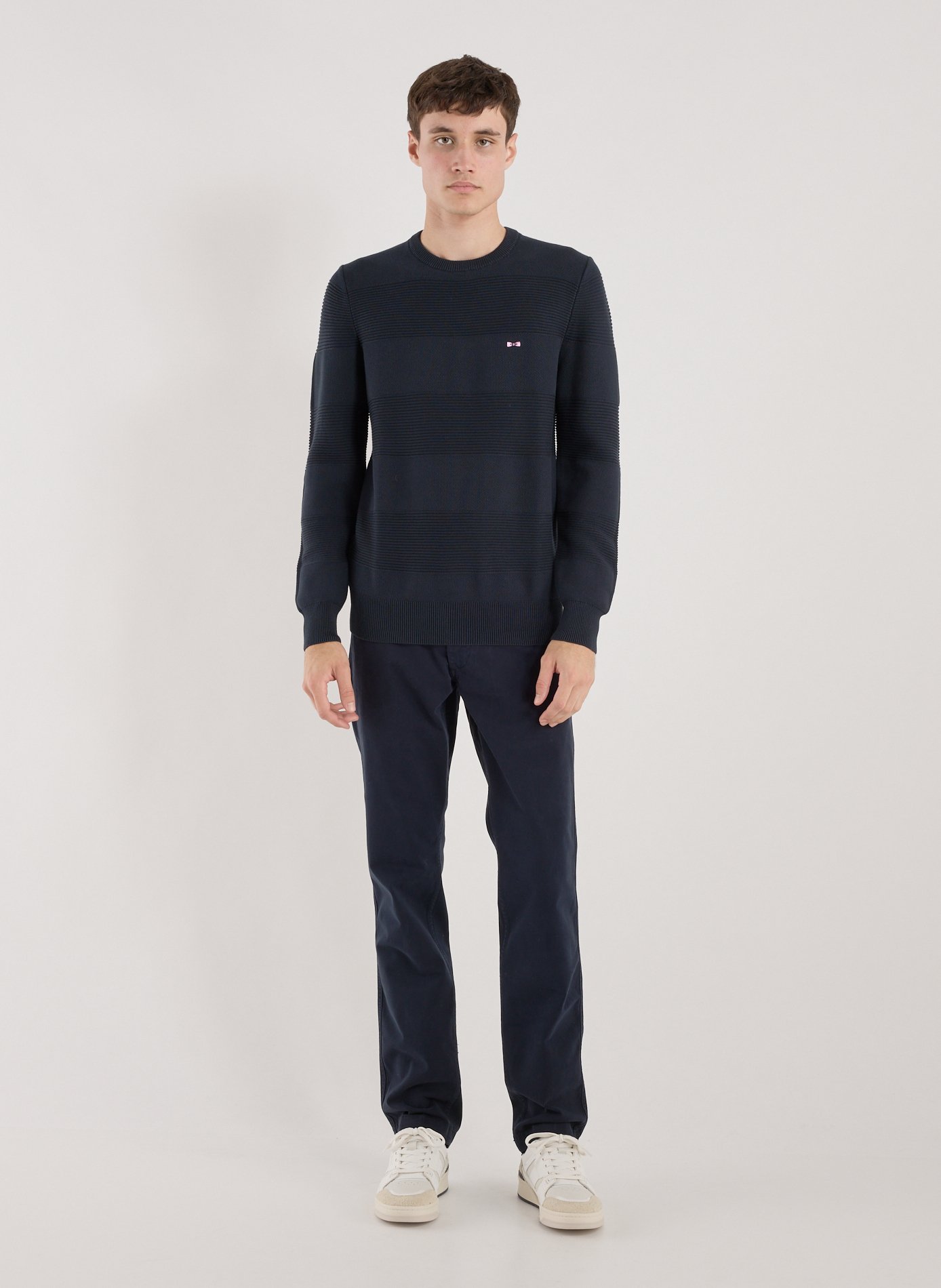 Cotton round neck Sweatshirt EDEN PARK Blue