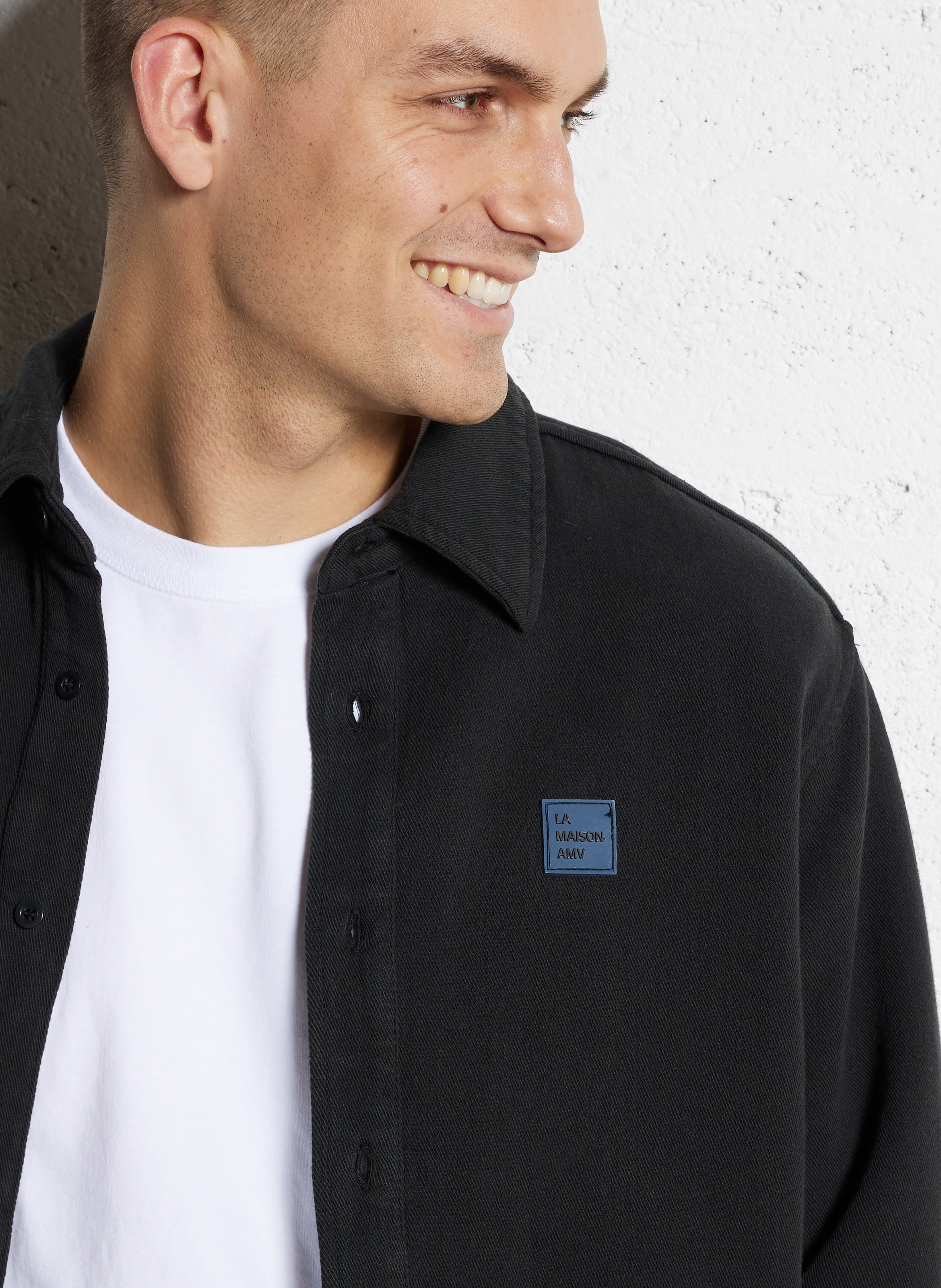 Chemise ample manches longues afaz AMERICAN VINTAGE Noir