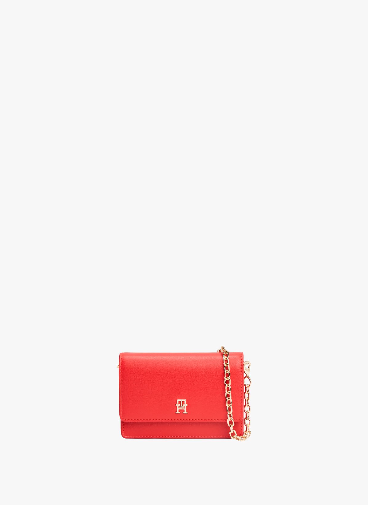 Portefeuille avec chaînette effet cuir
