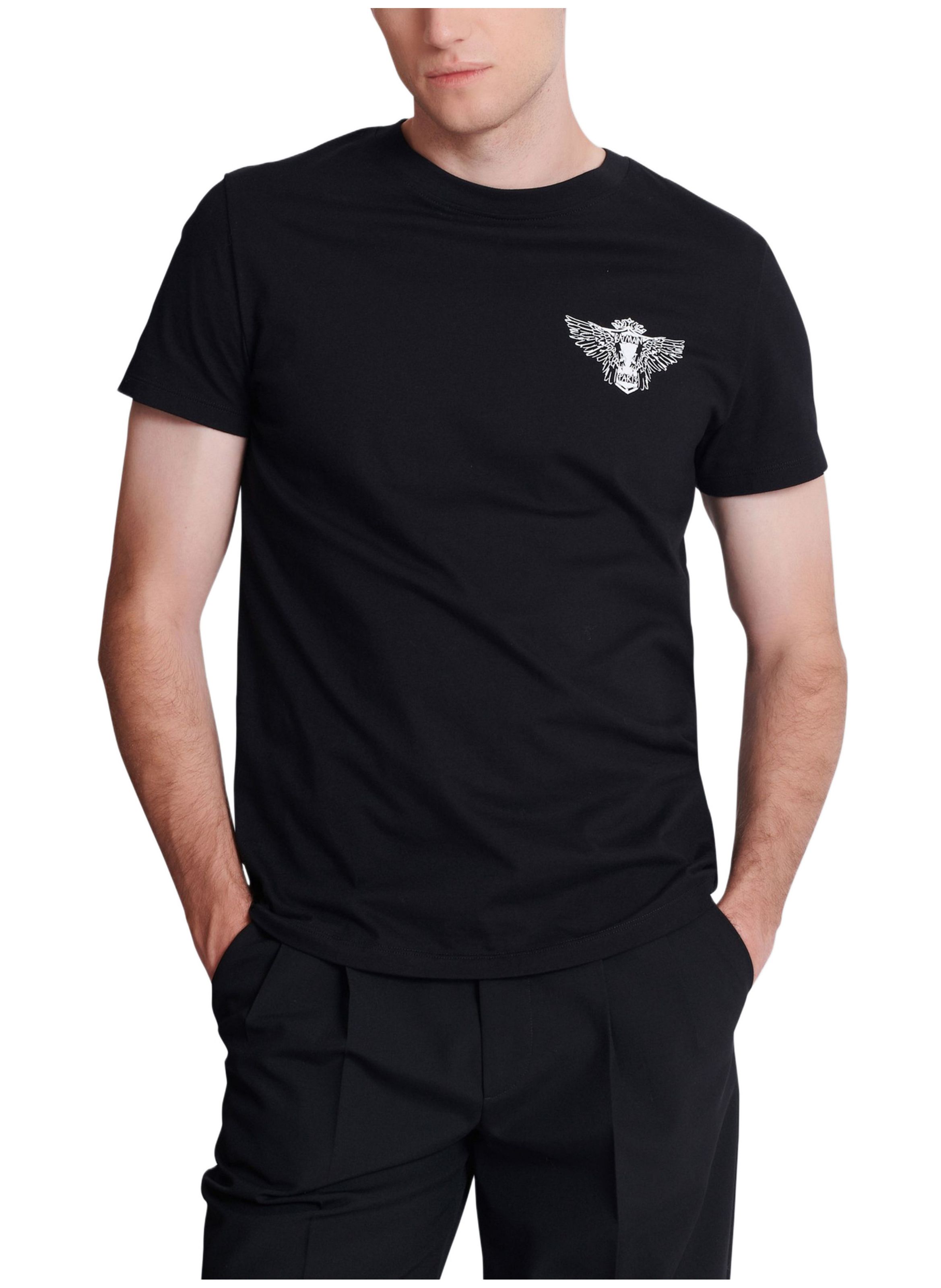 T-shirt à imprimé BALMAIN Noir