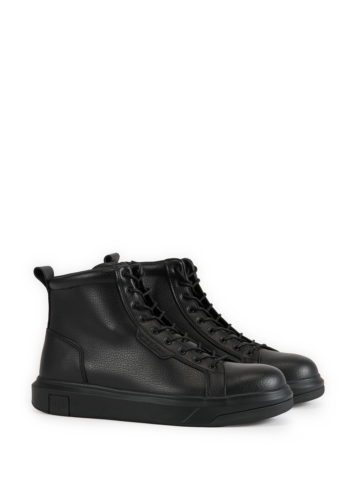 Lace-up leather boots ARMANI EXCHANGE Black
